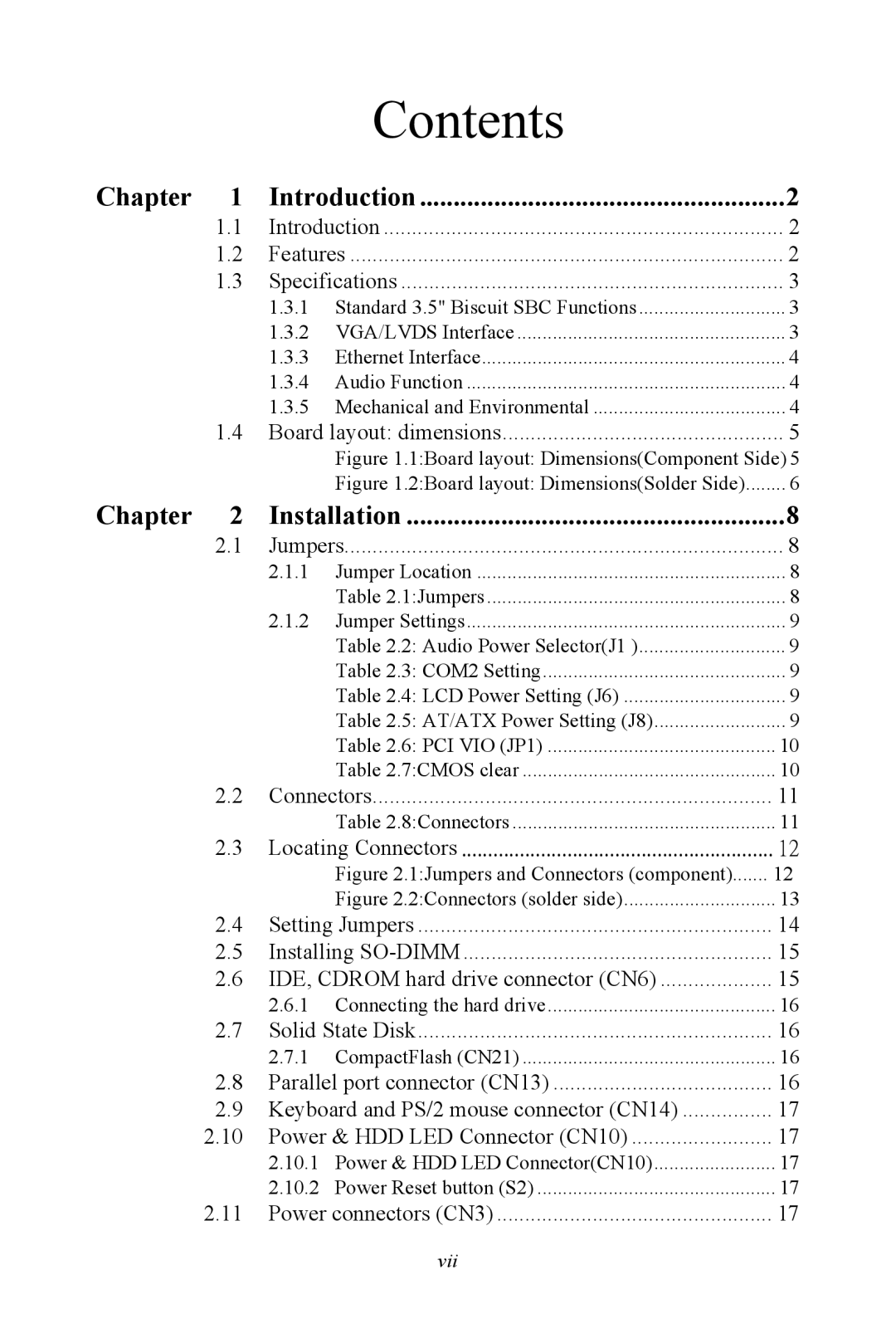 Intel PCM-9387 user manual Contents 