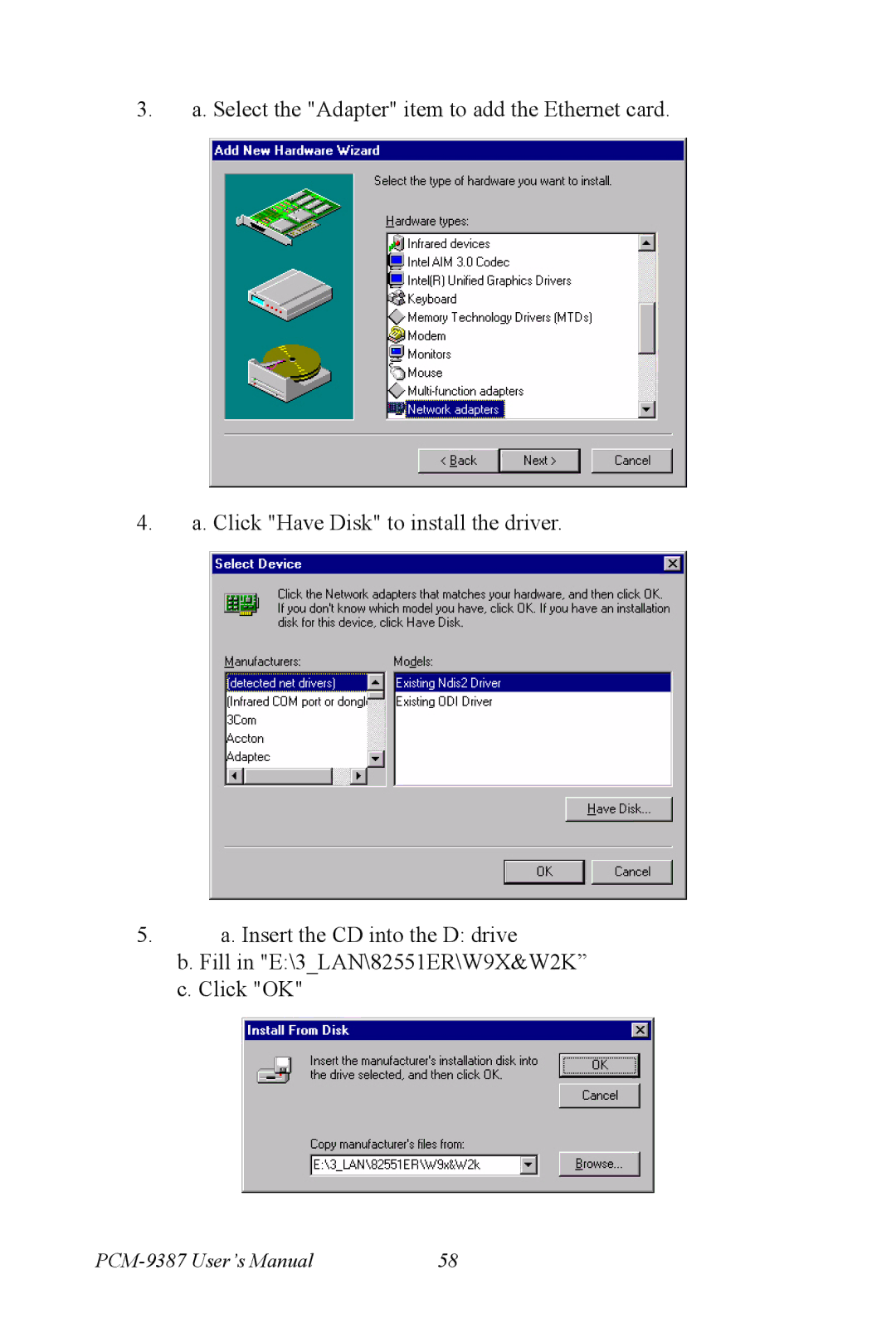 Intel user manual PCM-9387 User’s Manual 