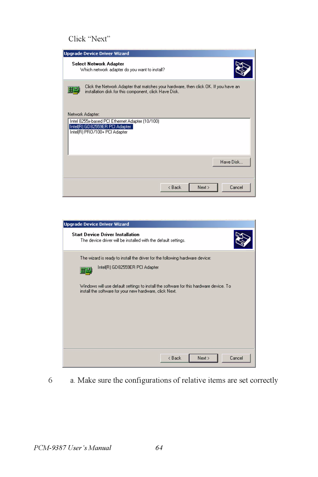 Intel user manual PCM-9387 User’s Manual 