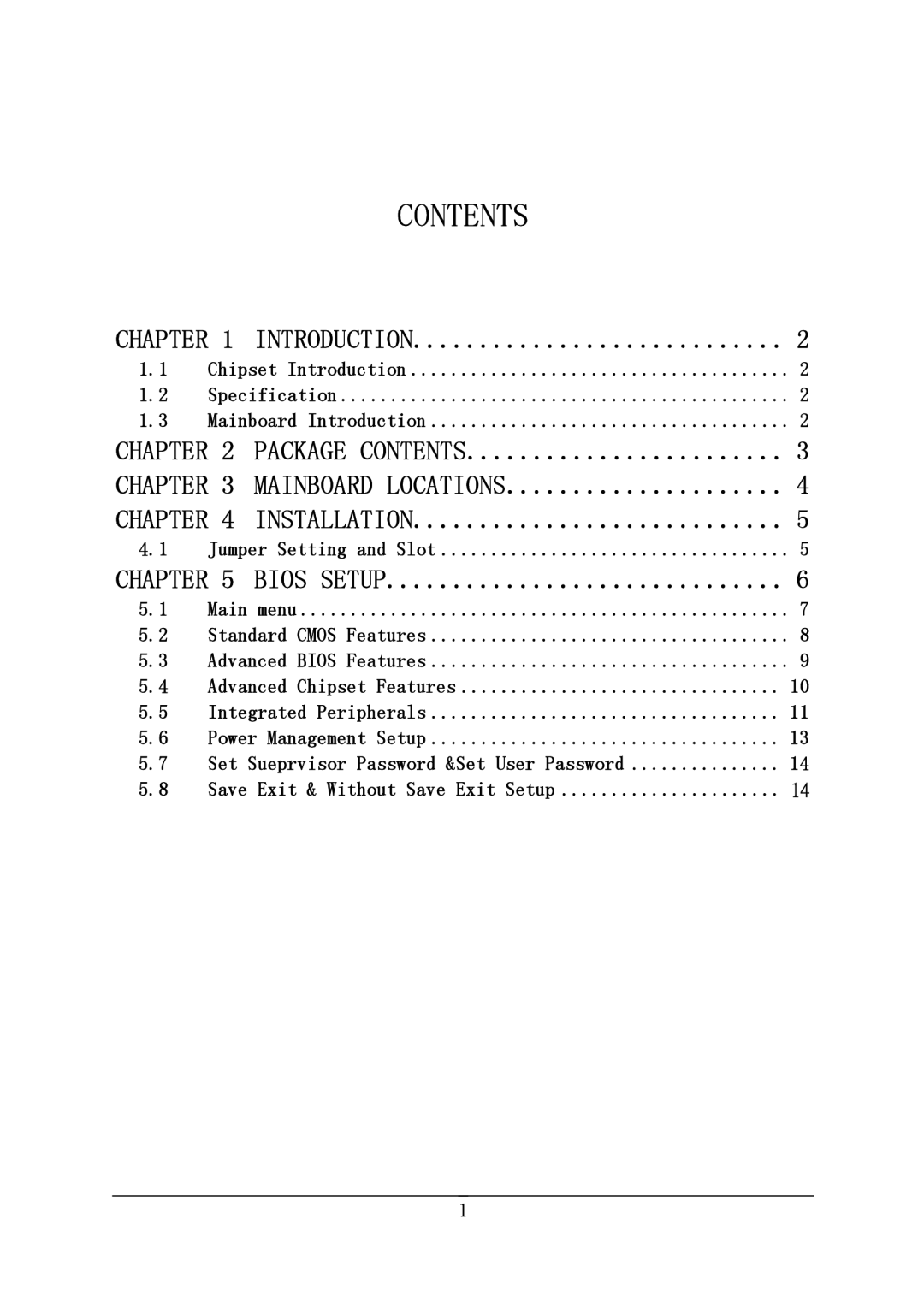 Intel PM915P-478, PM915-478 manual Contents 