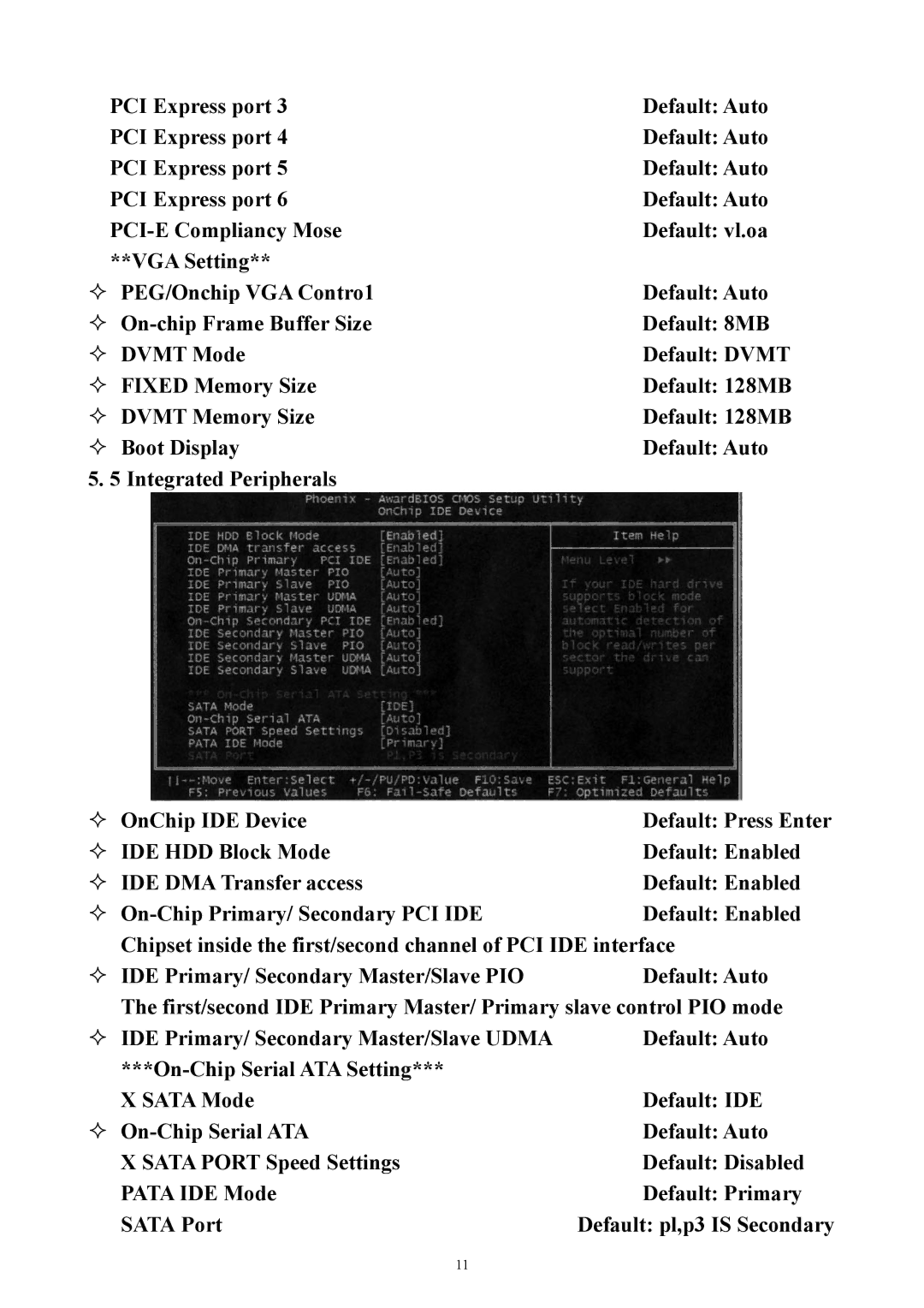 Intel PM945GC-478 user manual — Dvmt Memory Size 