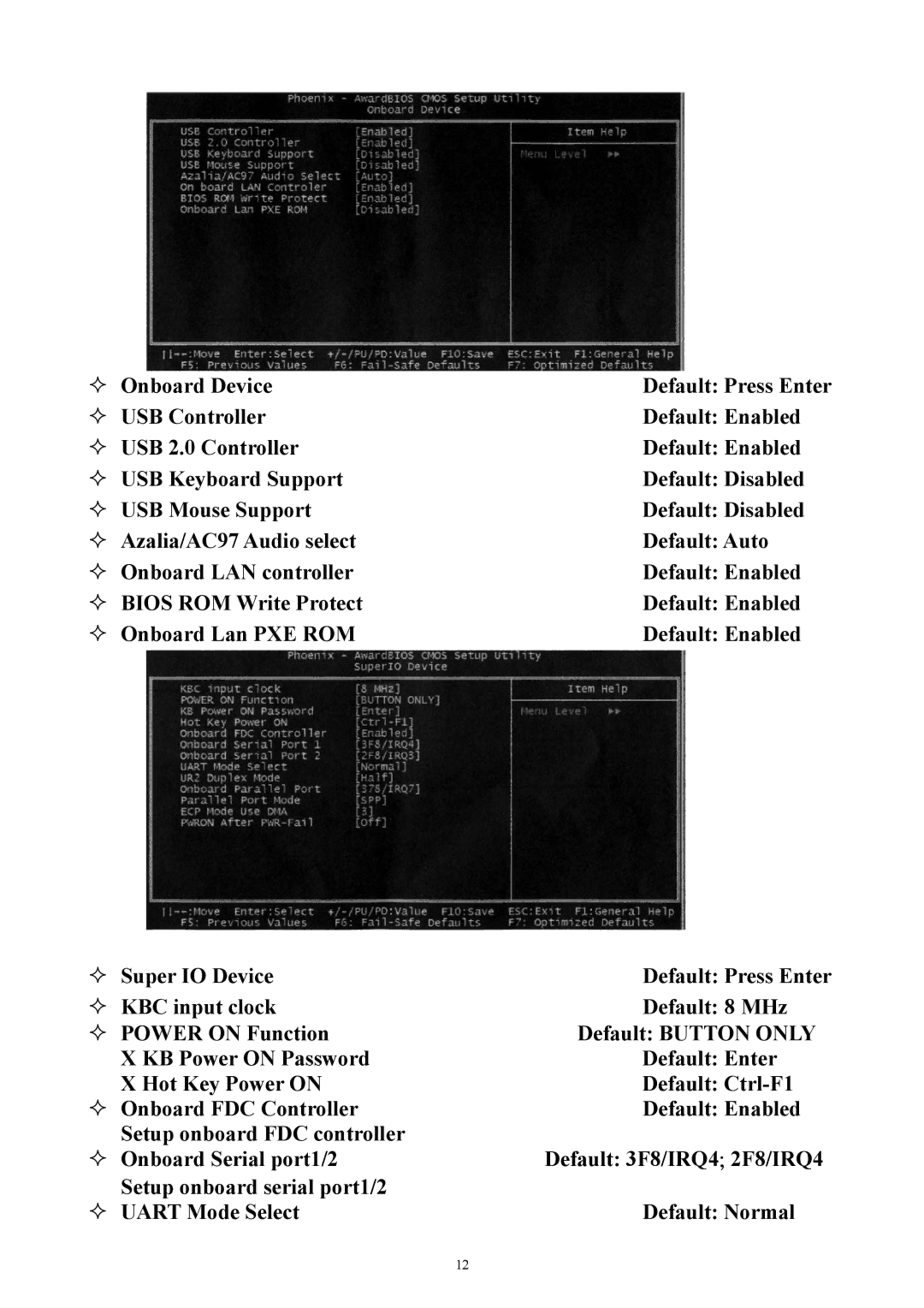 Intel PM945GC-478 user manual — Onboard Device 