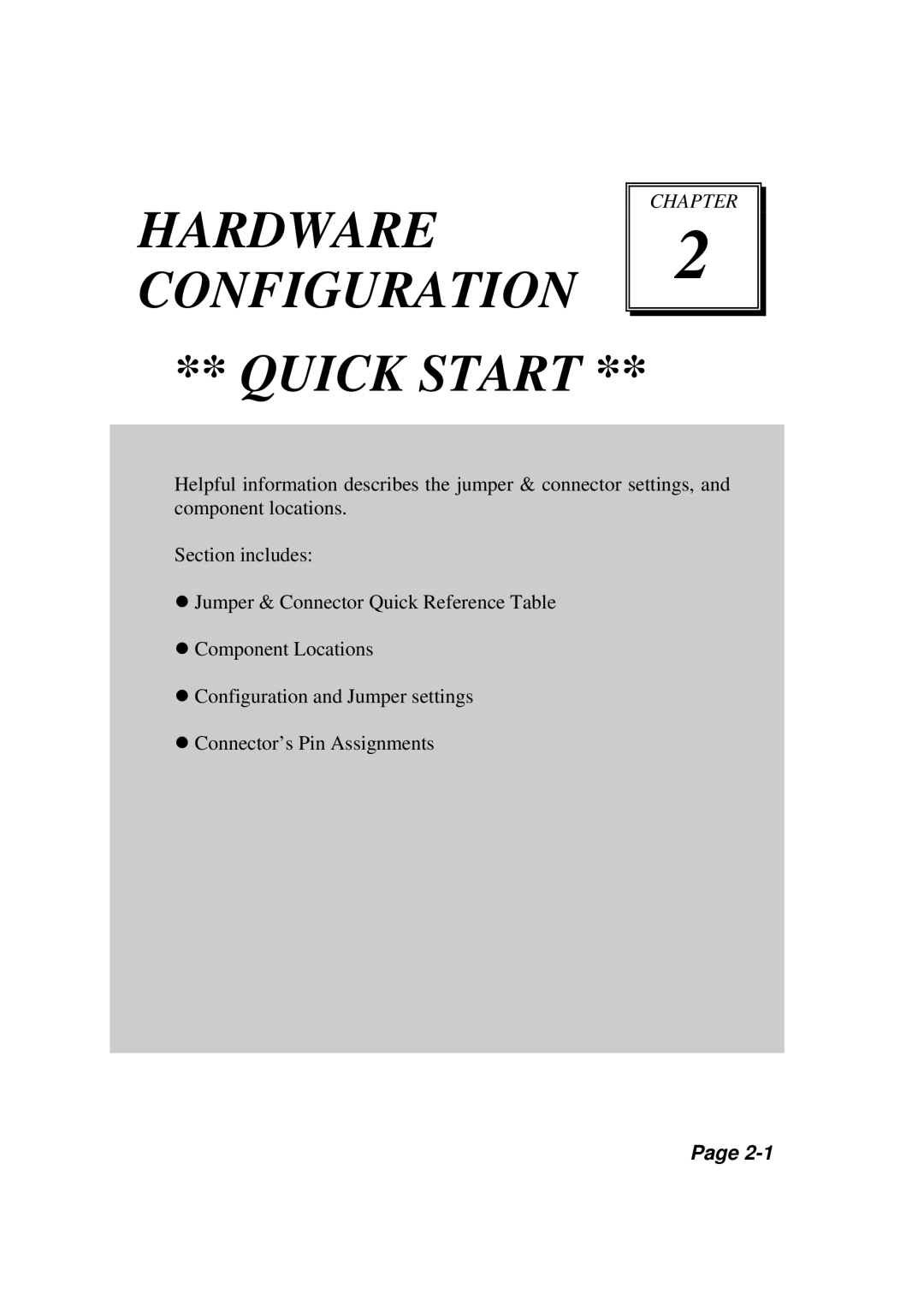 Intel PMB-531LF user manual Hardware 