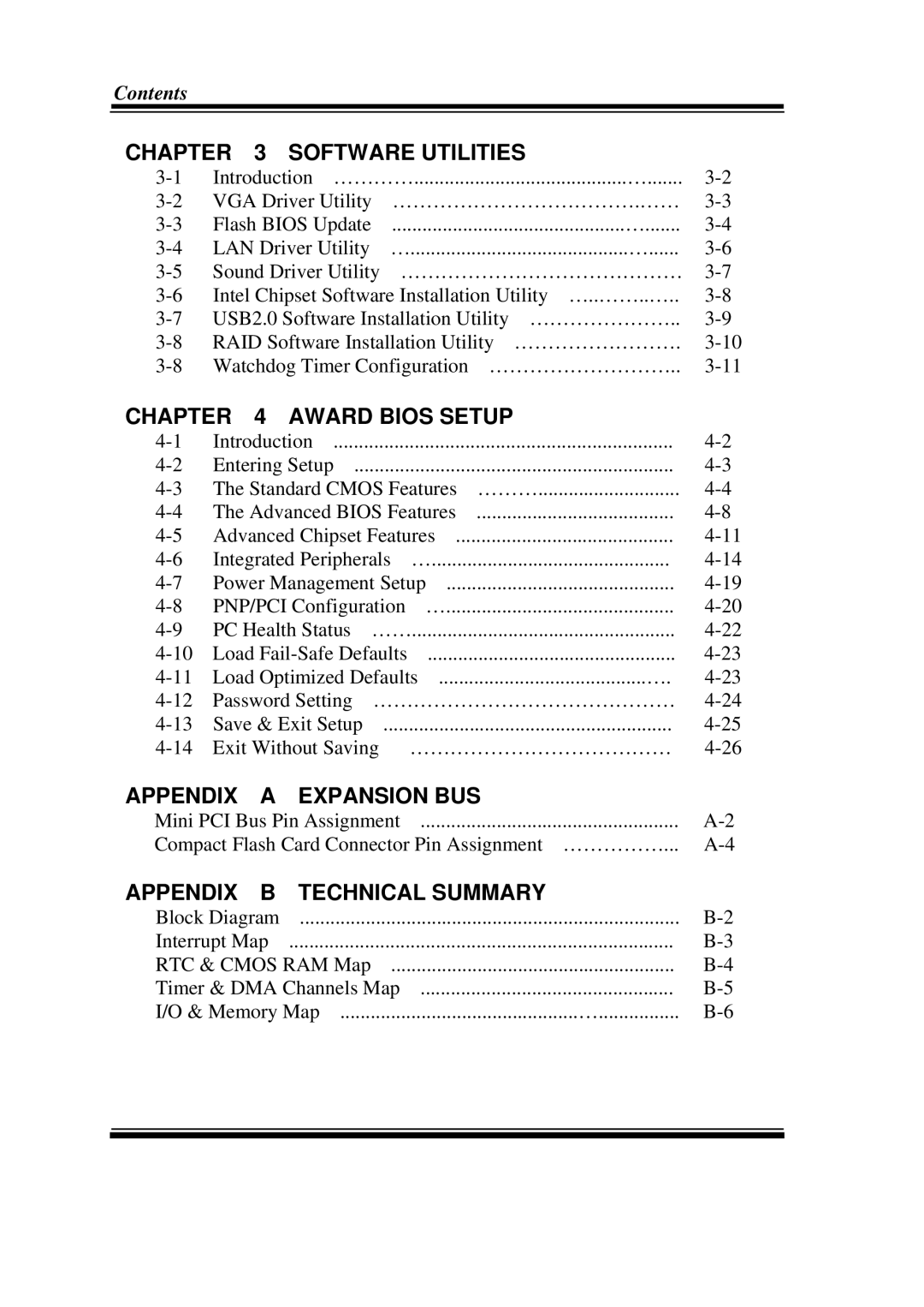 Intel PMB-531LF user manual Appendix Expansion BUS 