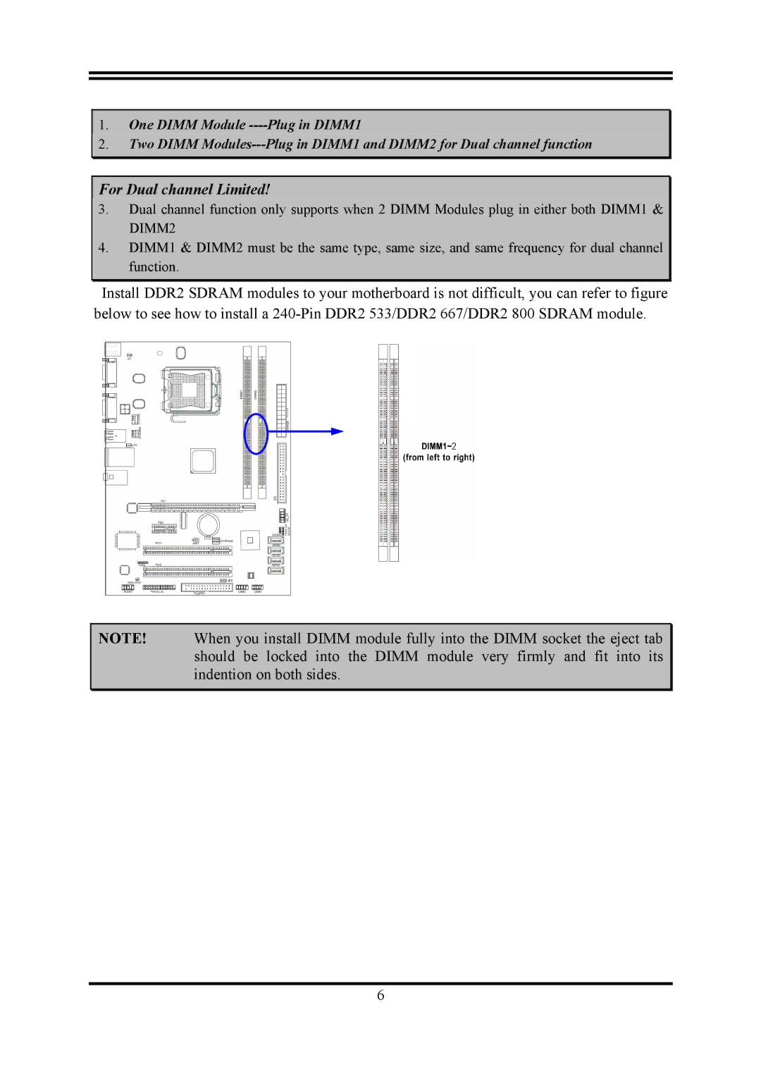 Intel PMG41-D2 user manual For Dual channel Limited 