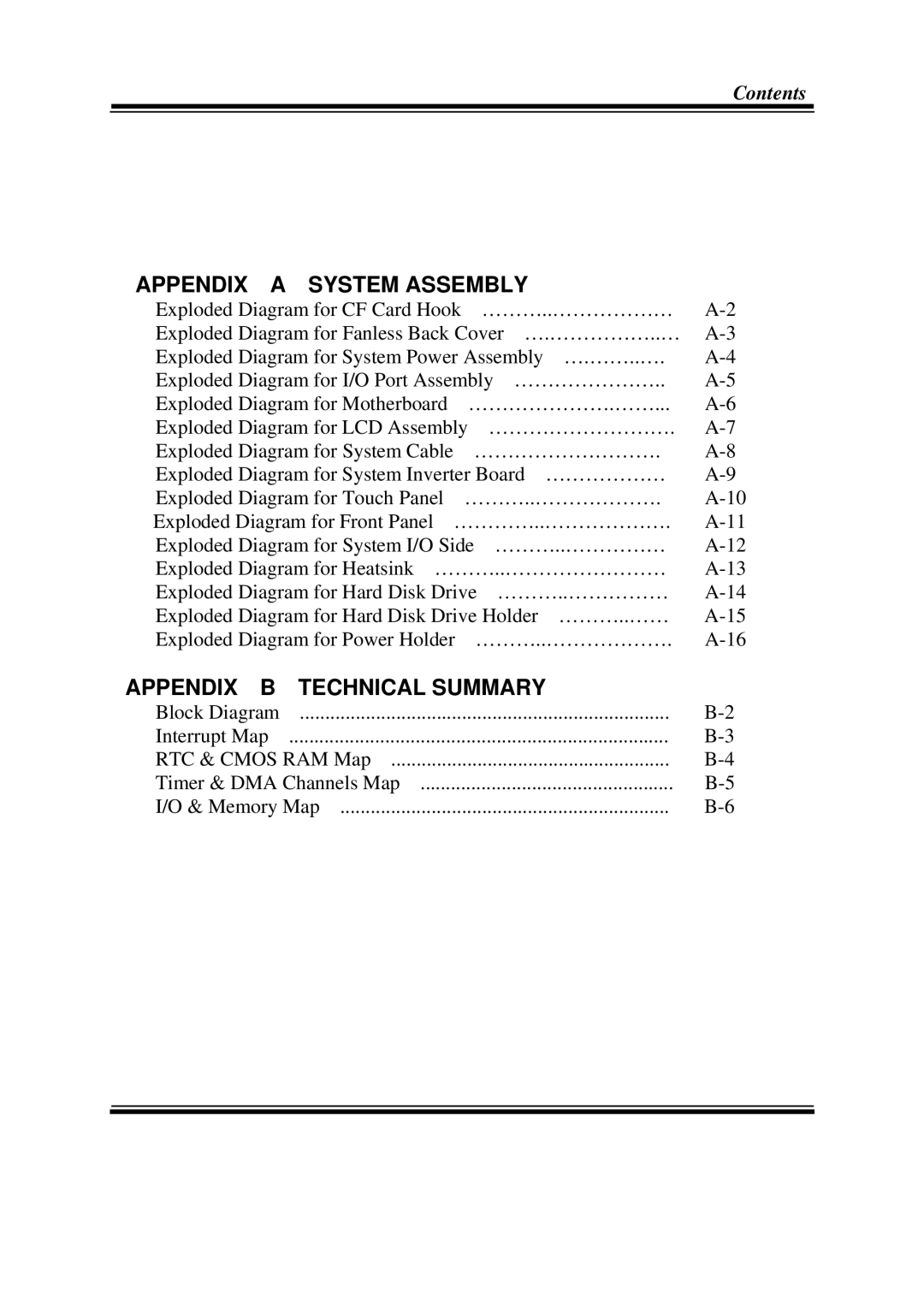 Intel PPC-7508F M1 user manual Appendix B Technical Summary 