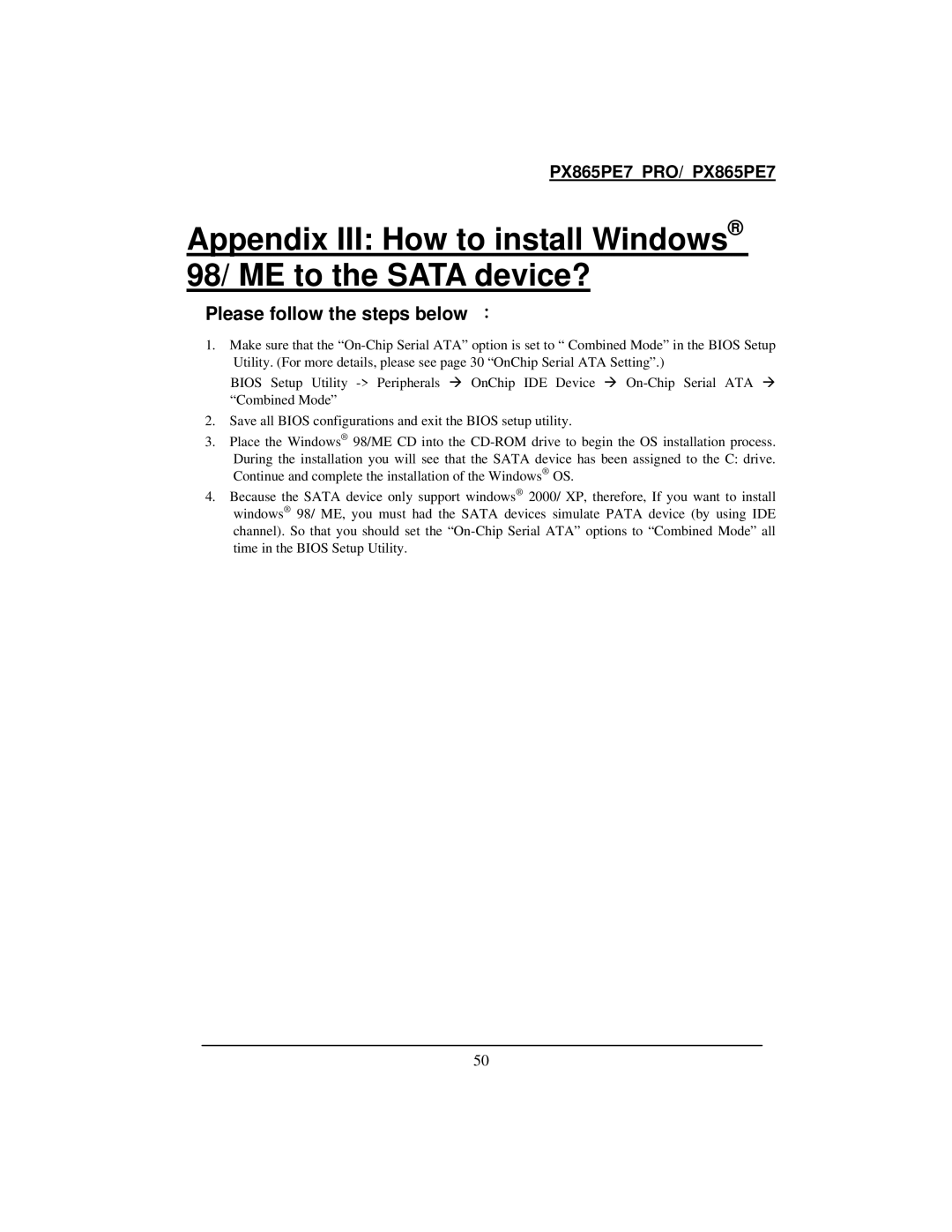 Intel PX865PE7 warranty Please follow the steps below ： 