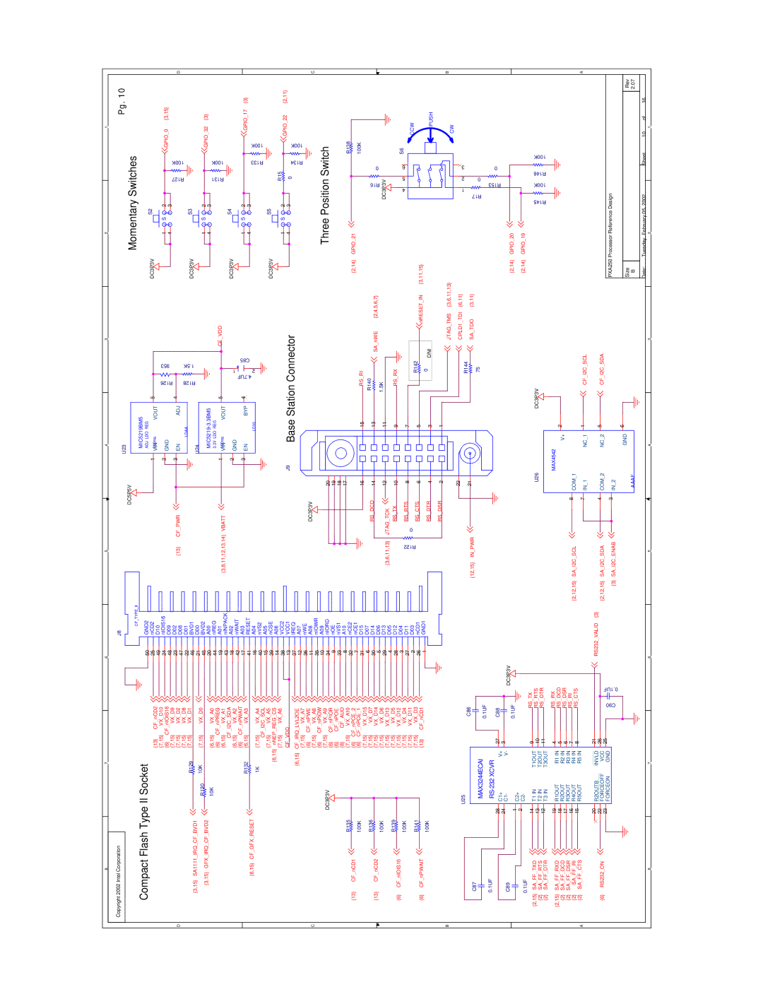 Intel PXA250 and PXA210 manual Momentary Switches 