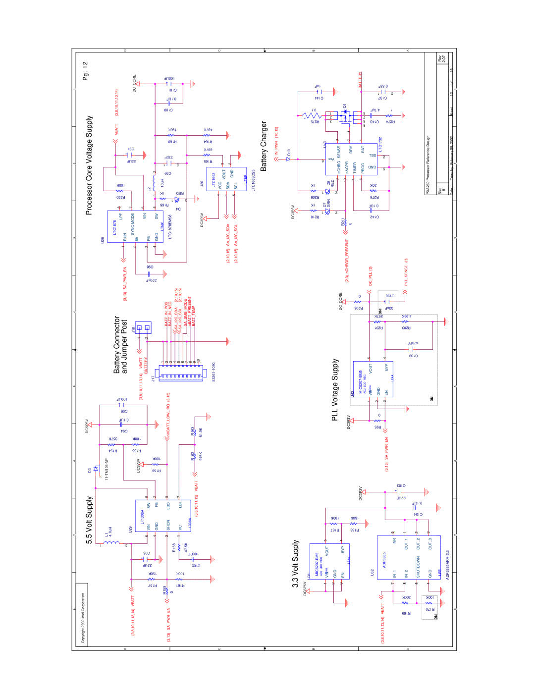 Intel PXA250 and PXA210 manual Volt Supply 