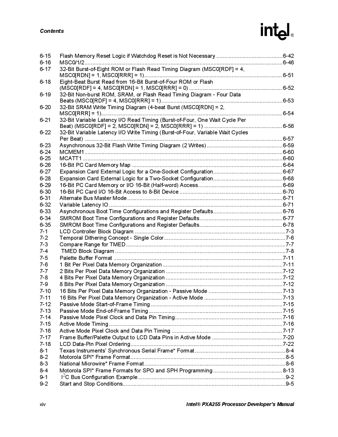 Intel PXA255 manual BitBurst-of-Eight ROM or Flash Read Timing Diagram MSC0RDF = 