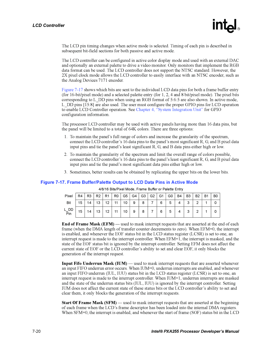 Intel PXA255 manual Ldd 