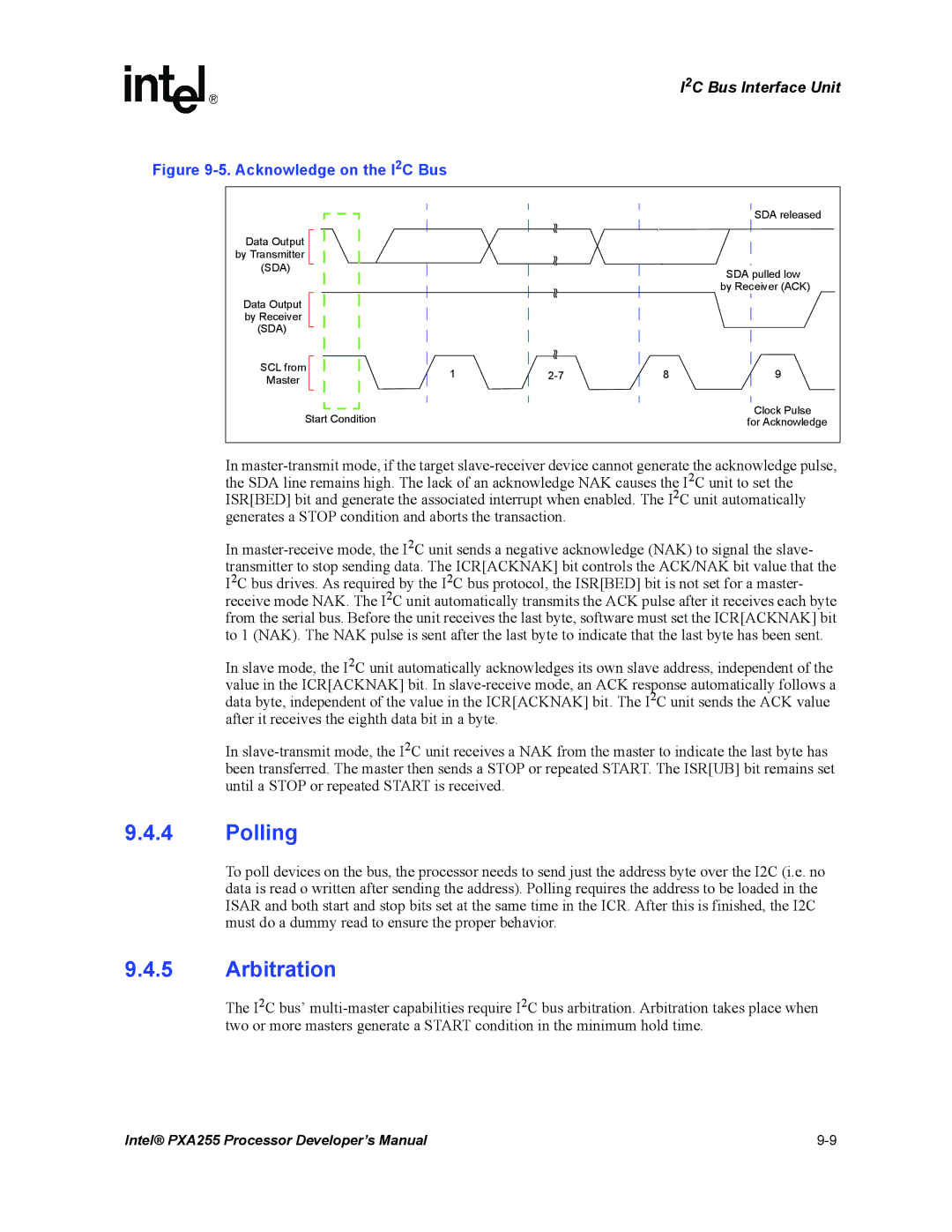 Intel PXA255 manual Polling, Arbitration 