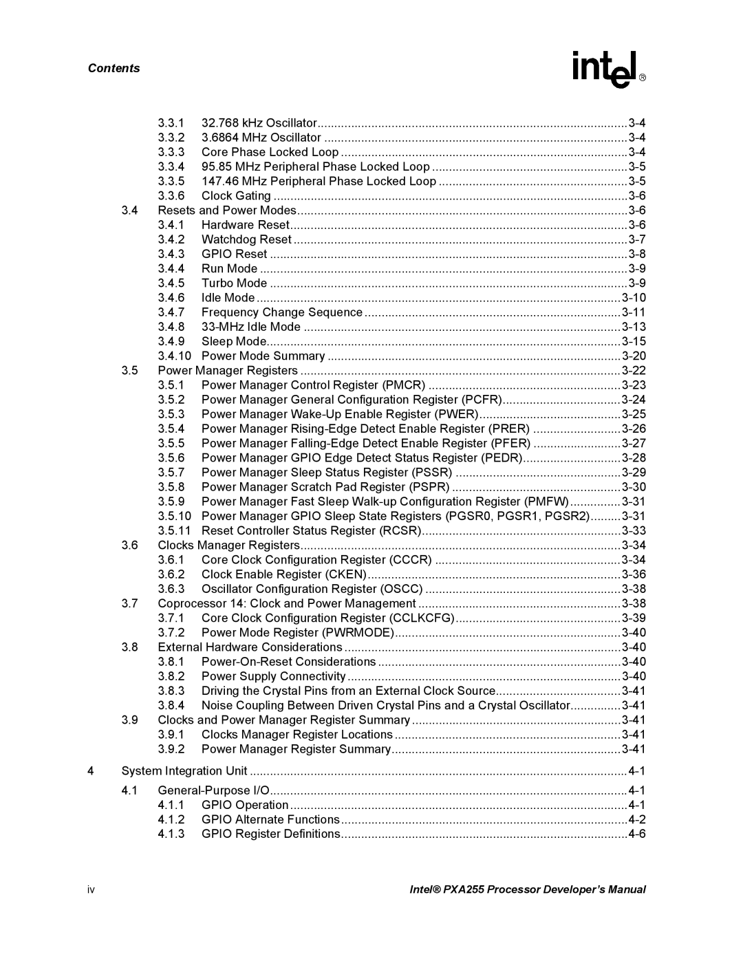 Intel PXA255 manual Power Manager General Configuration Register Pcfr 