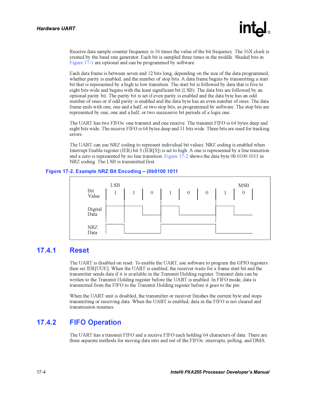 Intel manual Intel PXA255 Processor Developer’s Manual 