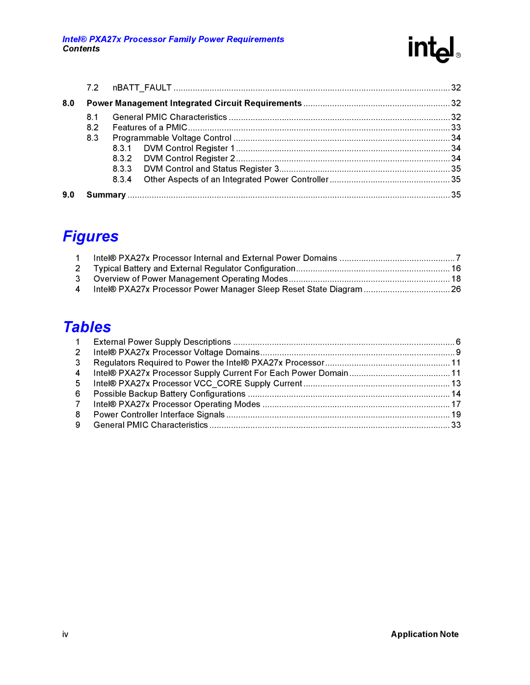 Intel PXA27X manual Figures 