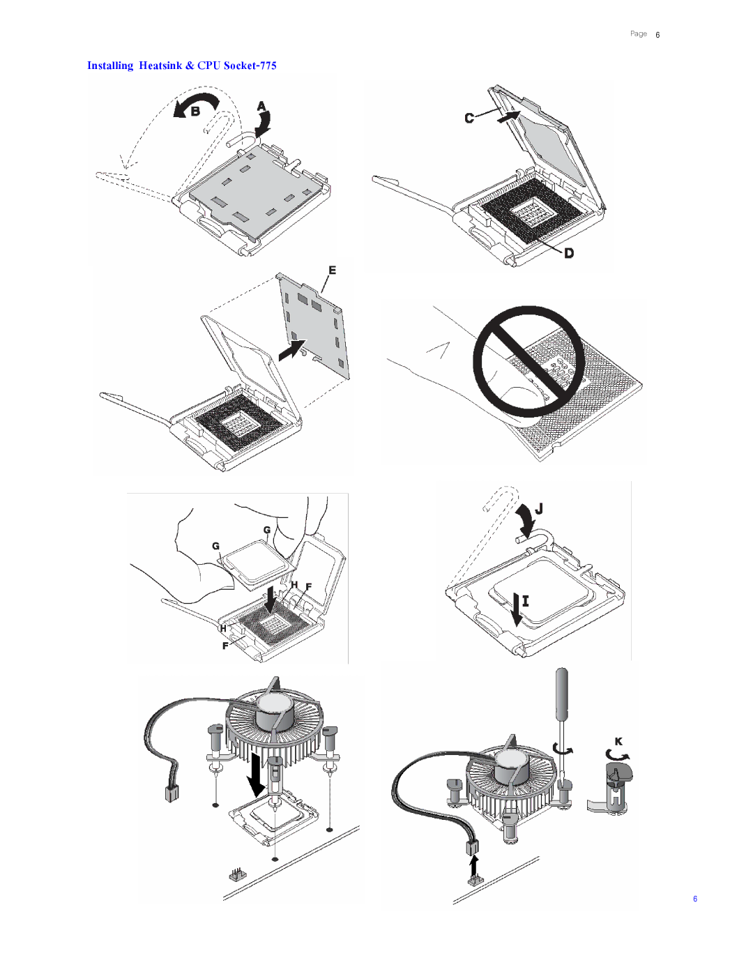 Intel Q6600 manual Installing Heatsink & CPU Socket-775 