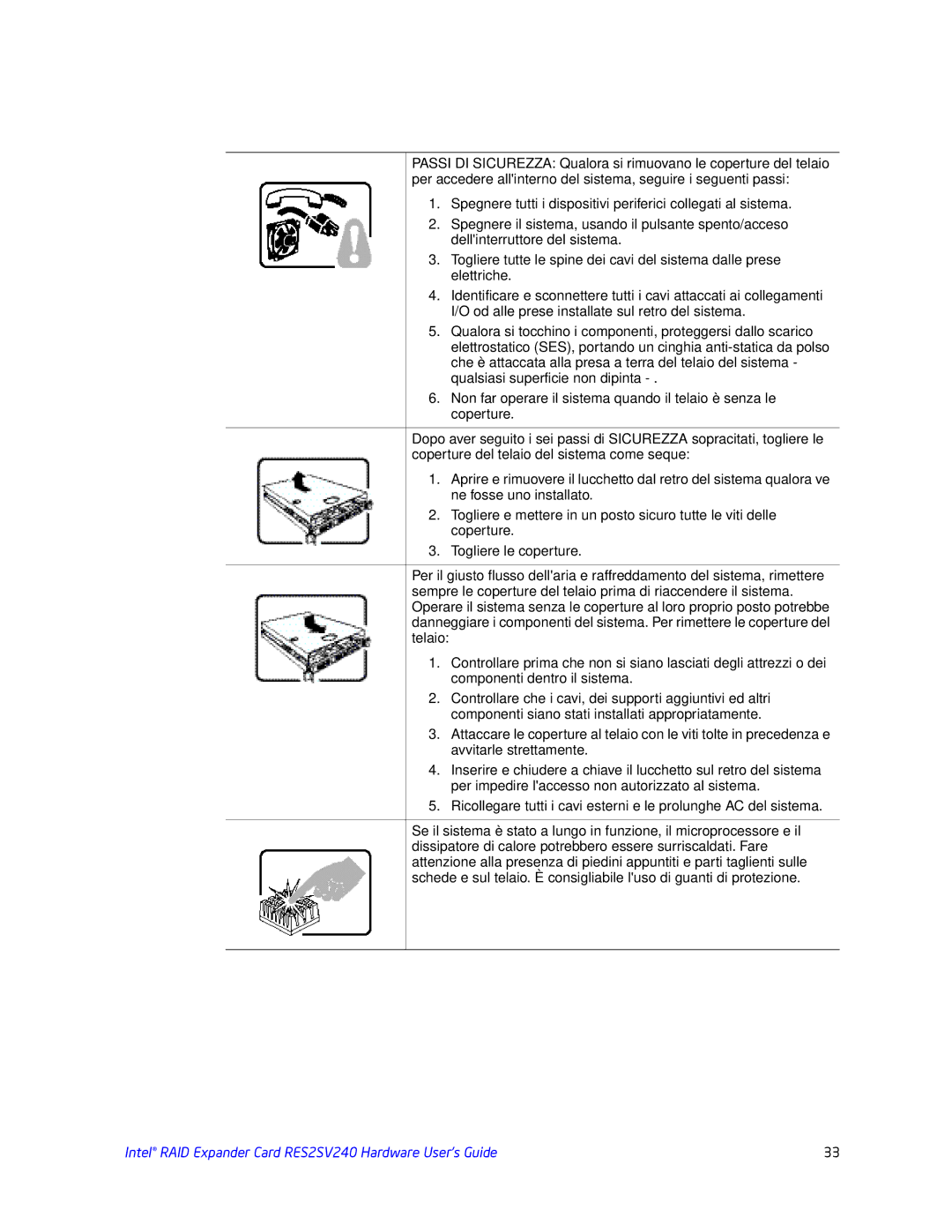 Intel manual Intel RAID Expander Card RES2SV240 Hardware User’s Guide 