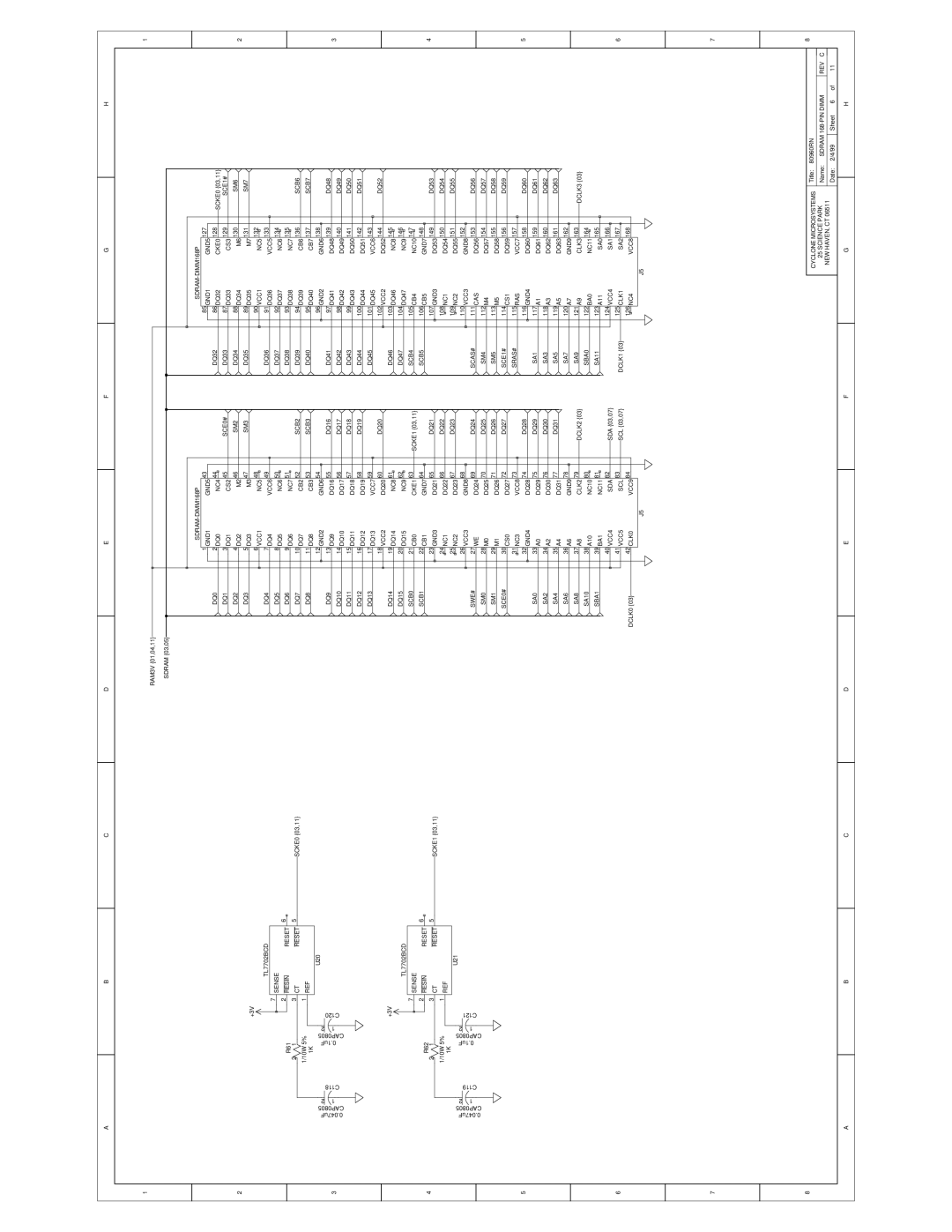 Intel IQ80960RM, RN manual SDRAM-DIMM168P 