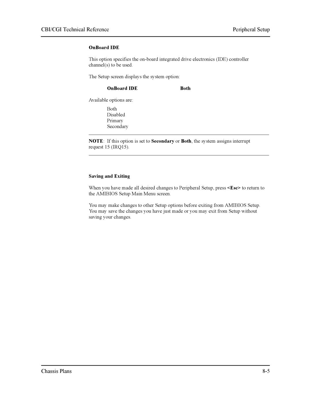 Intel S5721-xxx manual OnBoard IDEBoth 