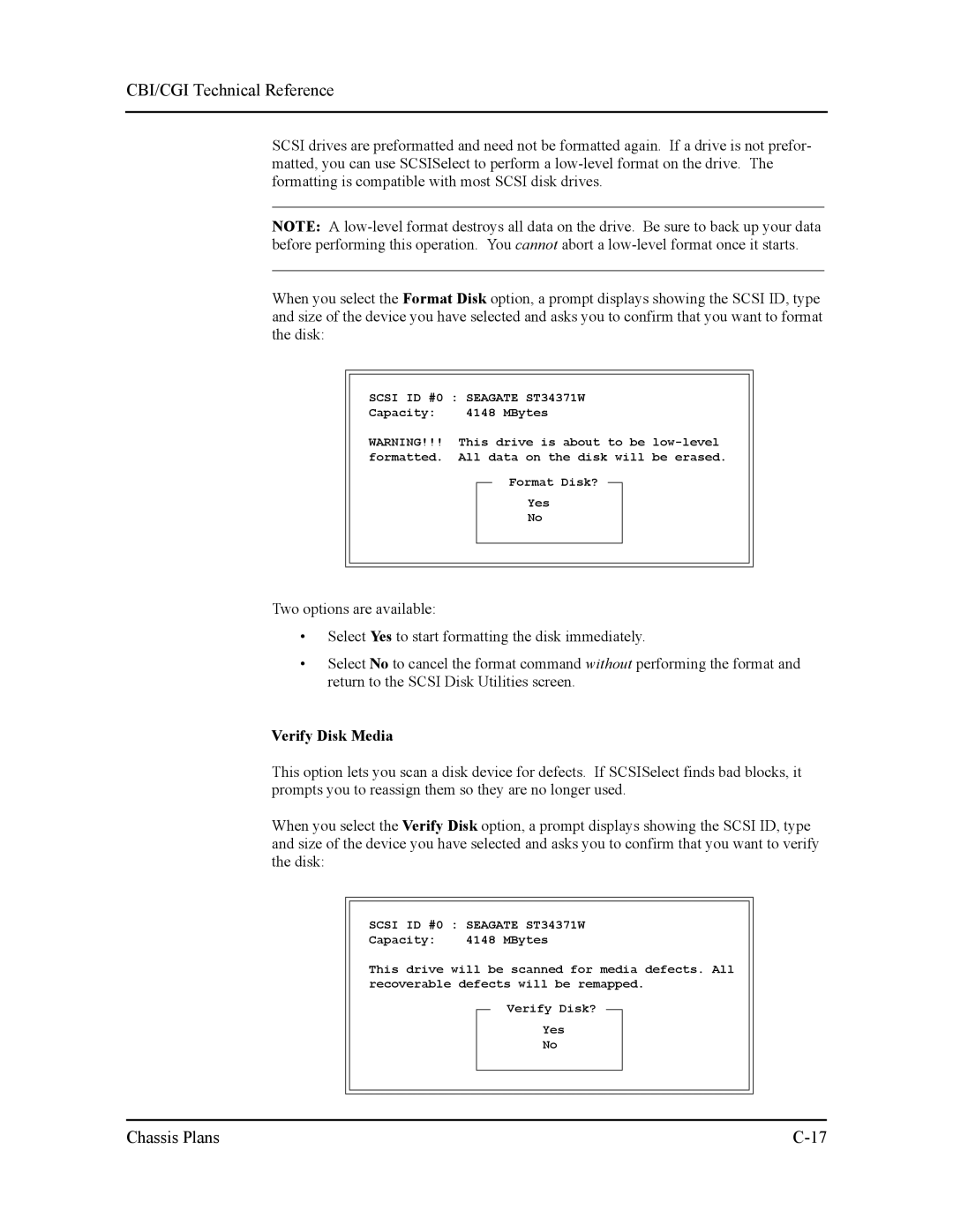 Intel S5721-xxx manual Verify Disk Media 