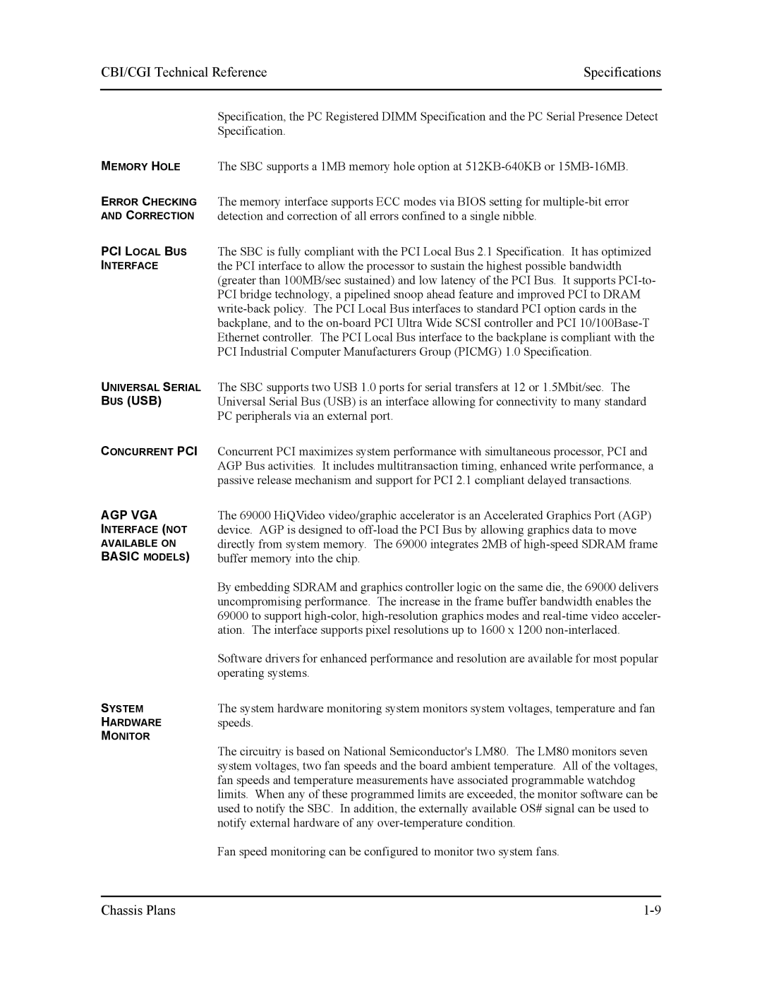 Intel S5721-xxx manual Agp Vga 