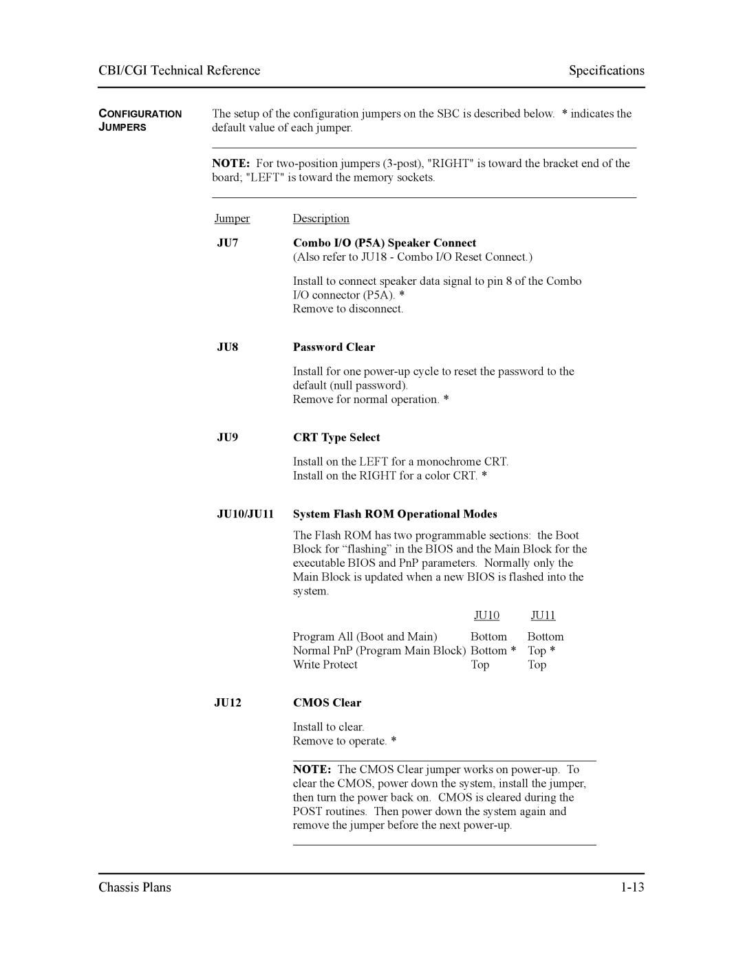 Intel S5721-xxx manual JU7, JU8, JU9 