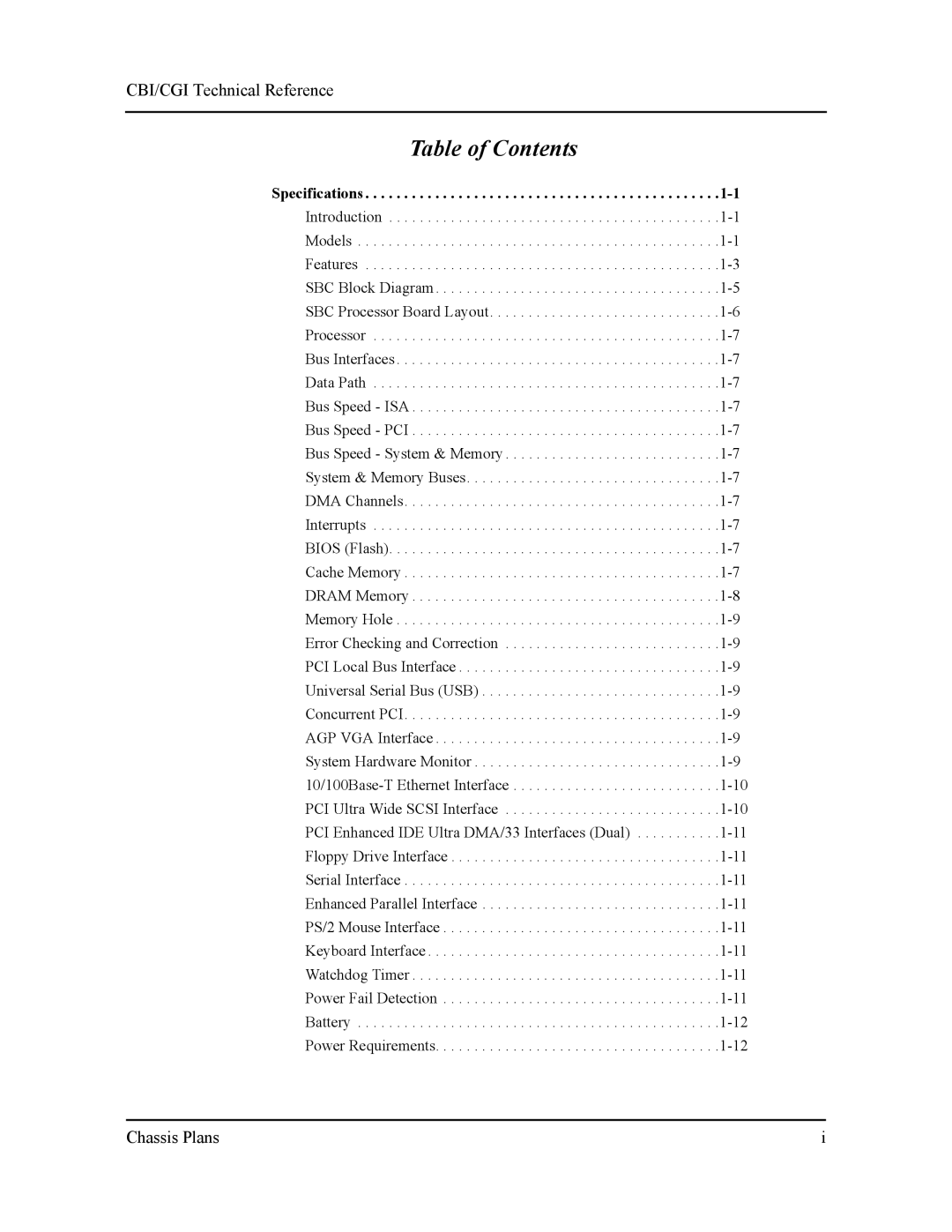 Intel S5721-xxx manual Table of Contents 