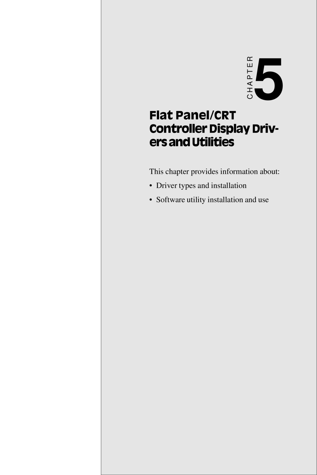 Intel SBC-455 manual Flat Panel/CRT Controller Display Driv- ersandUtilities 