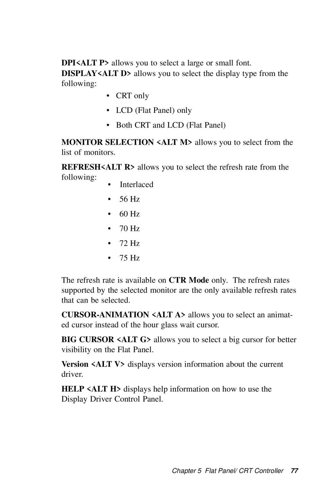 Intel SBC-455 manual Flat Panel/ CRT Controller 