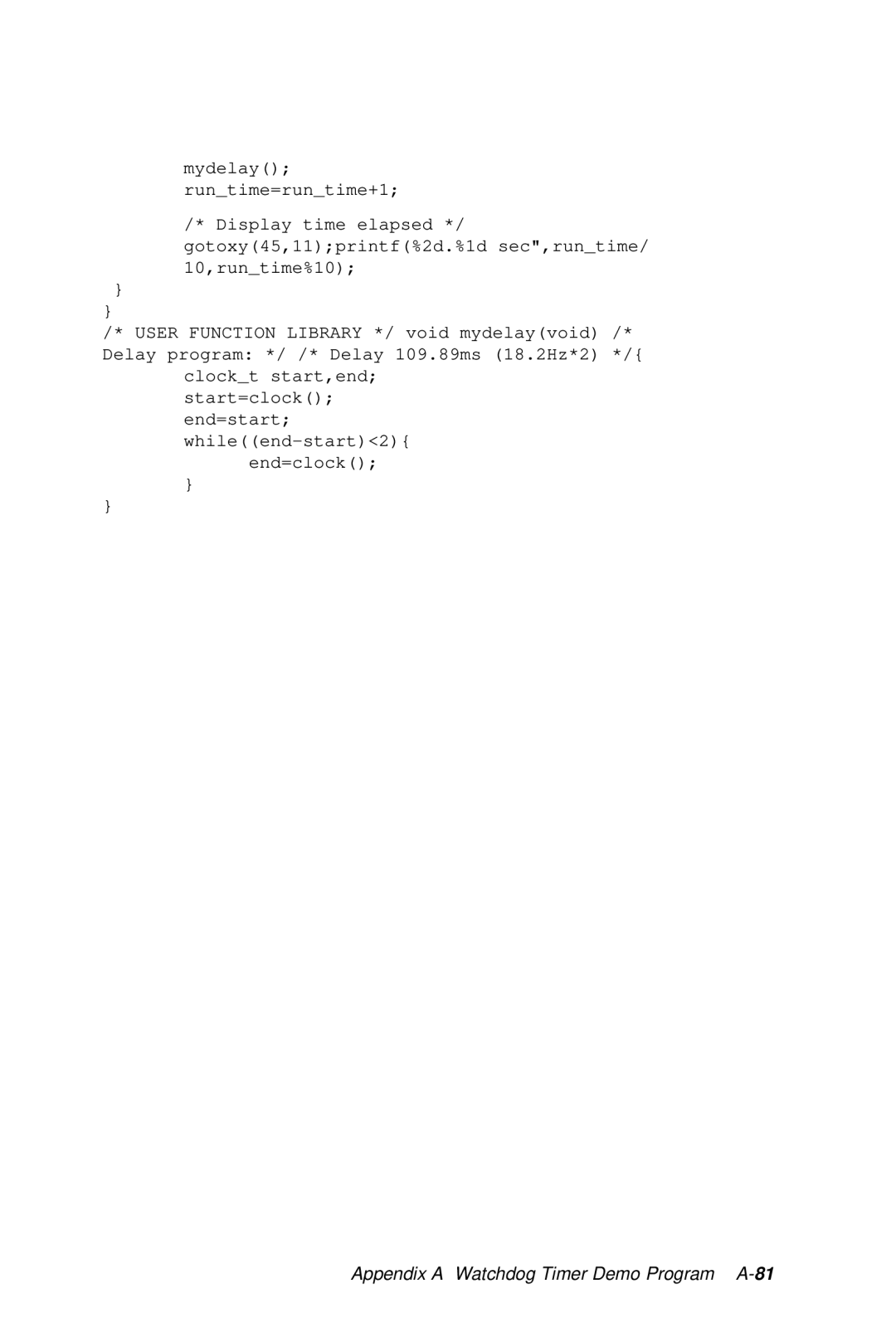 Intel SBC-455 manual End=clock 