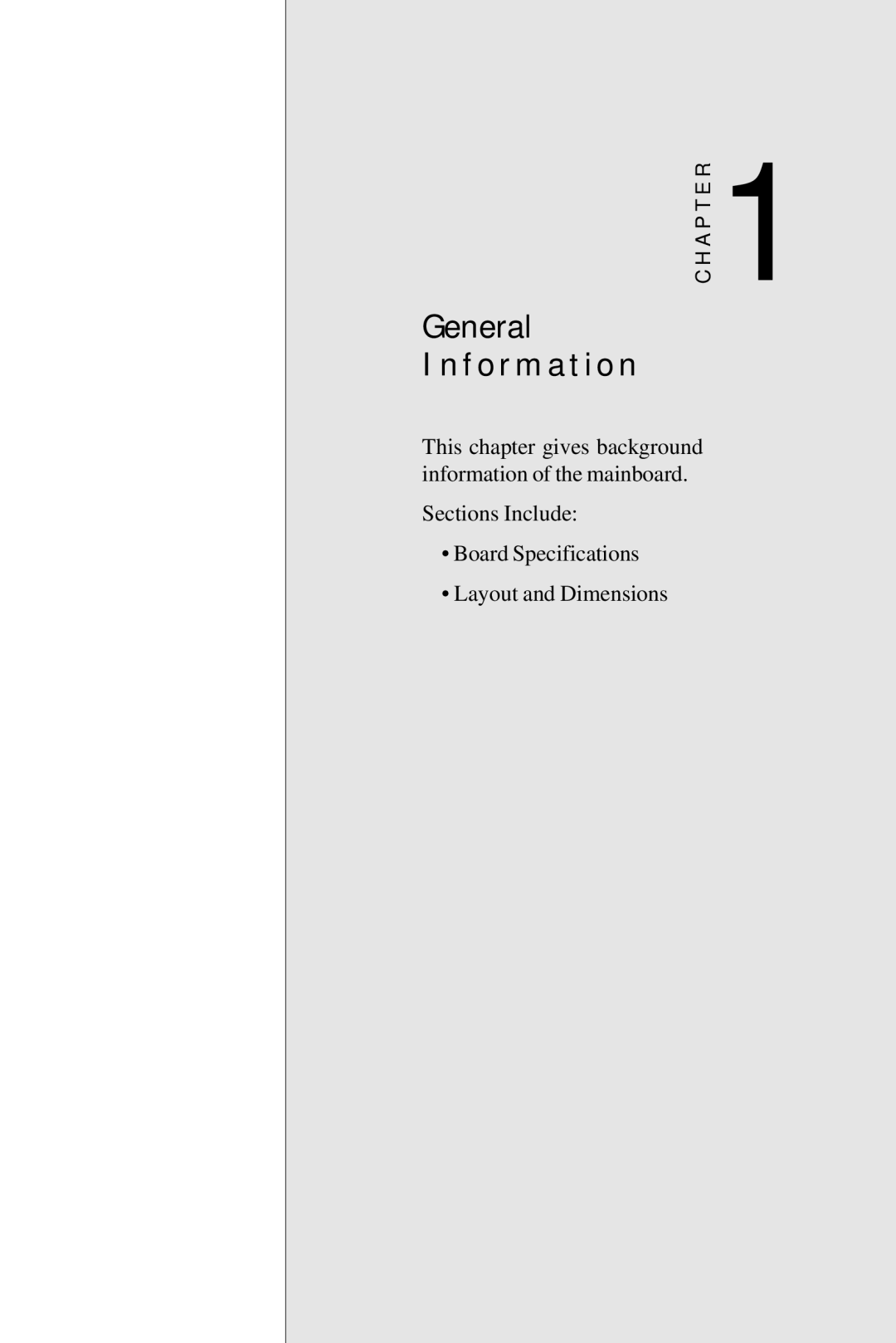 Intel SBC-776 manual General Information 