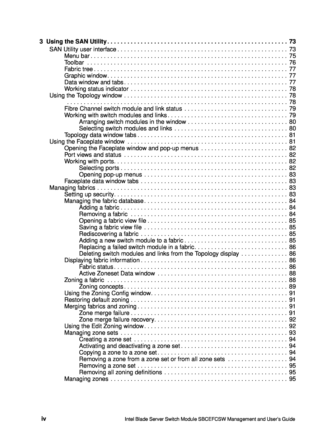 Intel SBCEFCSW manual 