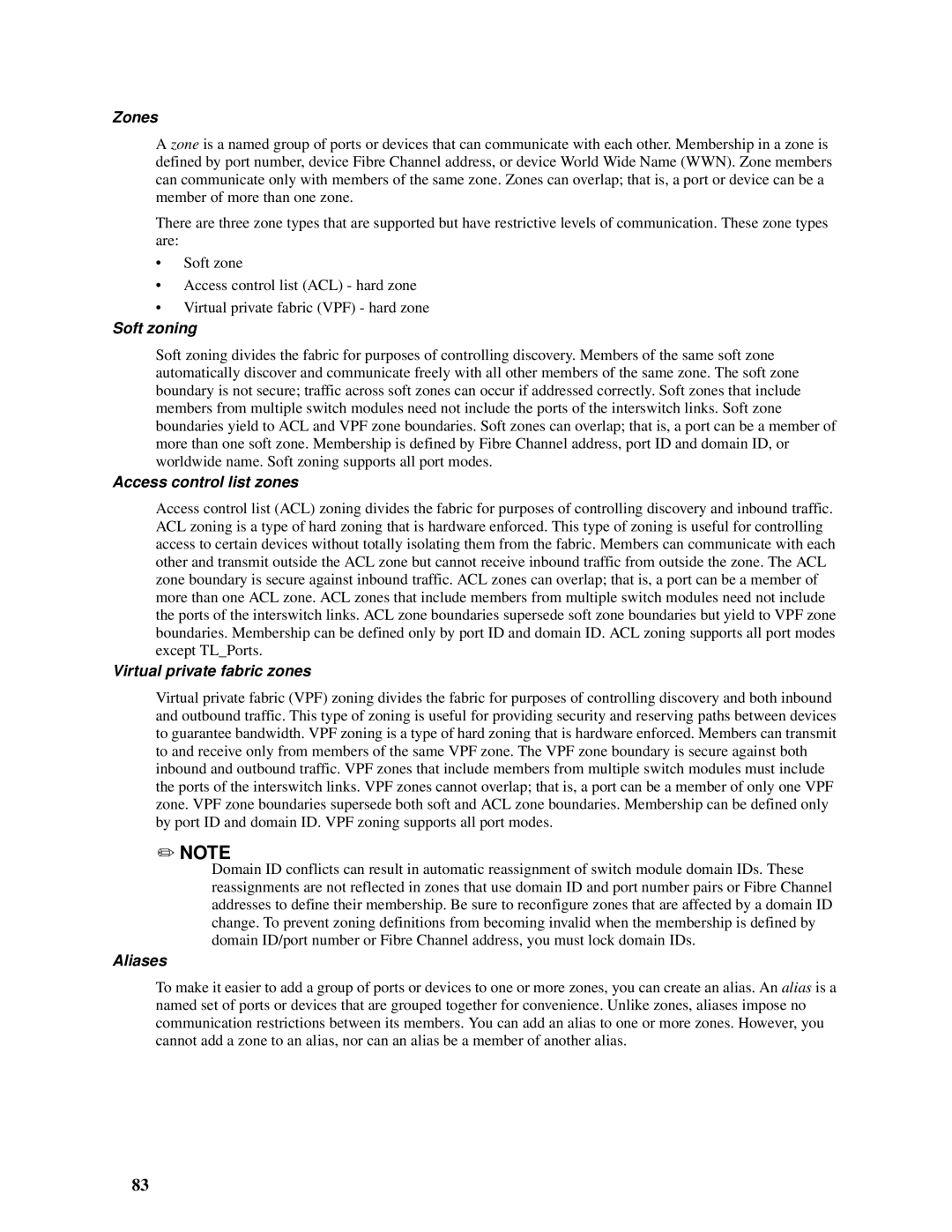 Intel SBCEFCSW, SBFCM manual Zones 