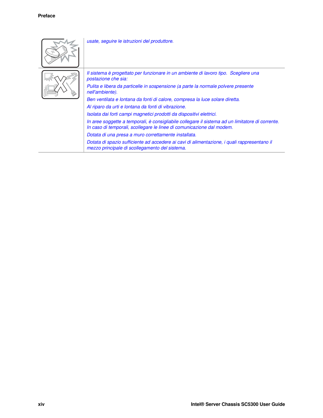 Intel SC5300 LX, SC5300 BRP manual Xiv 