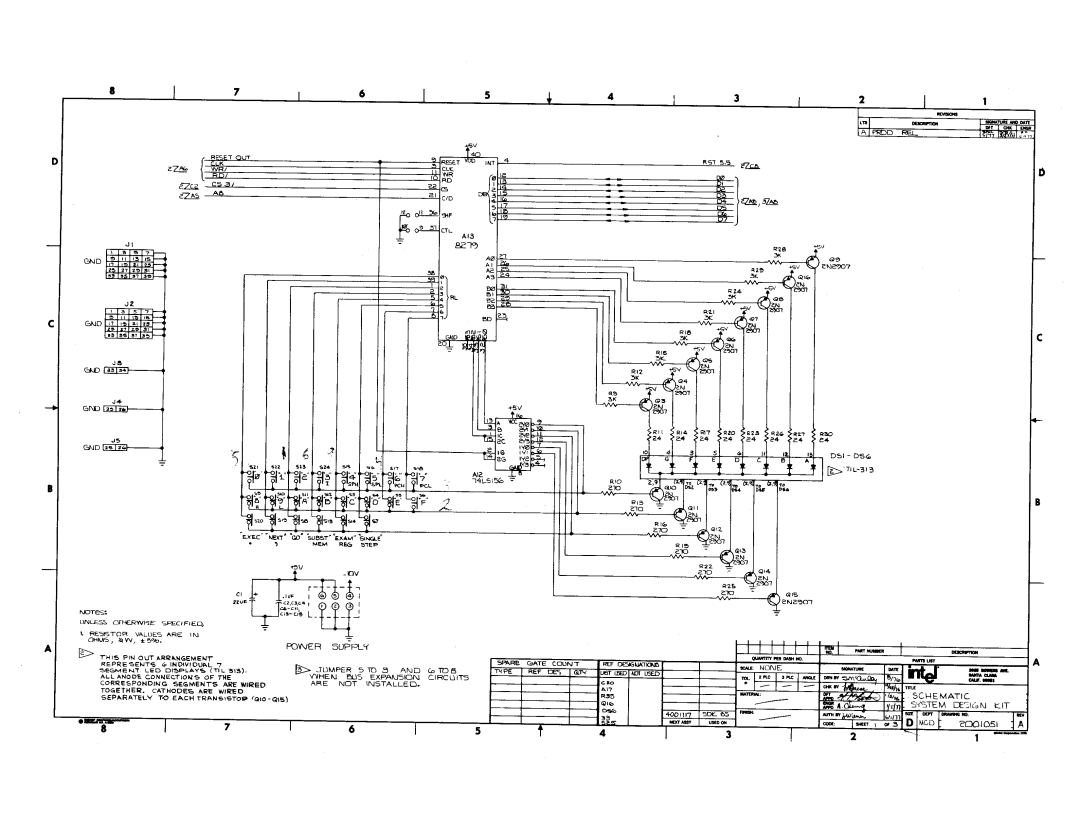 Intel sdk-85 system design kit manual 