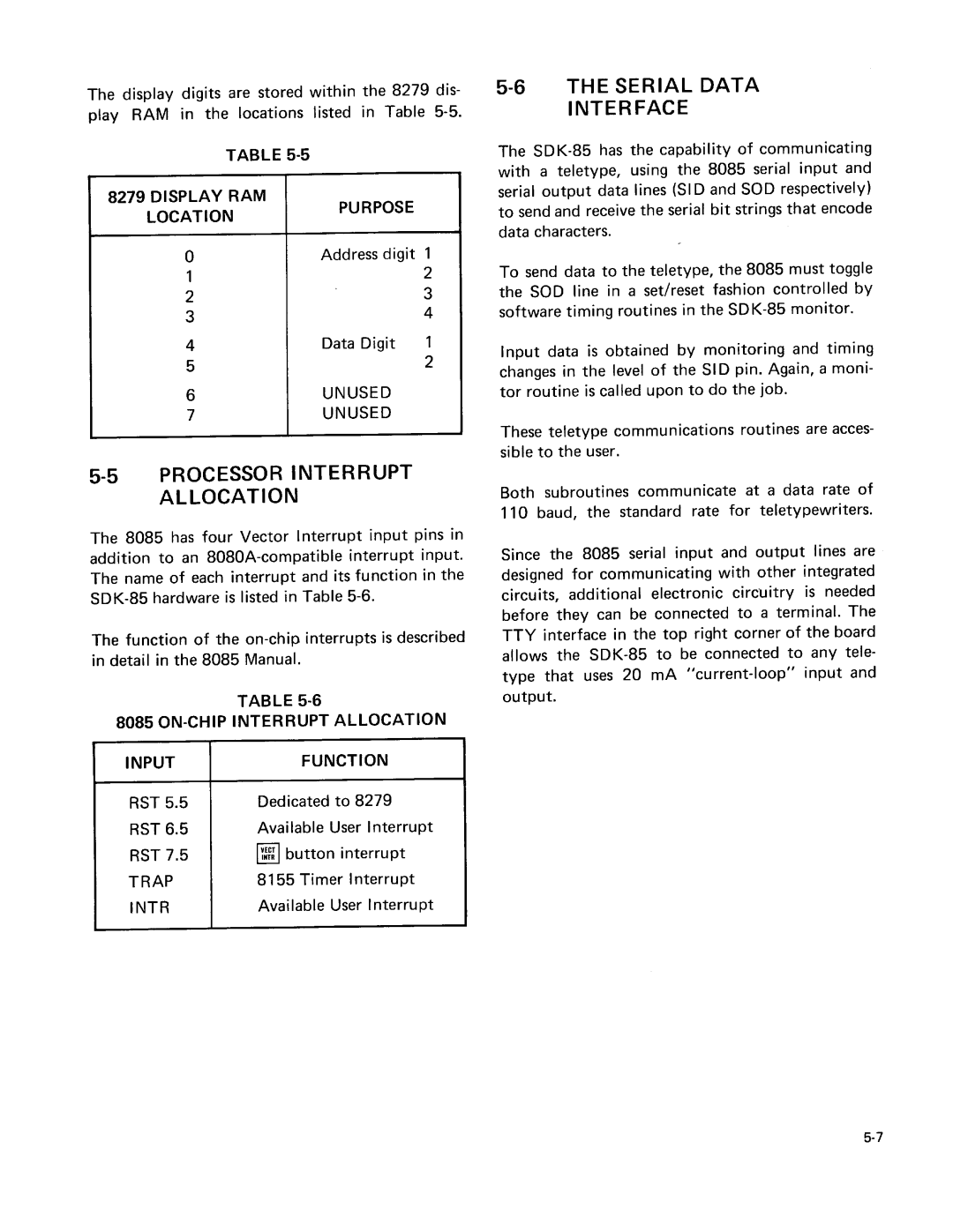 Intel sdk-85 system design kit manual 