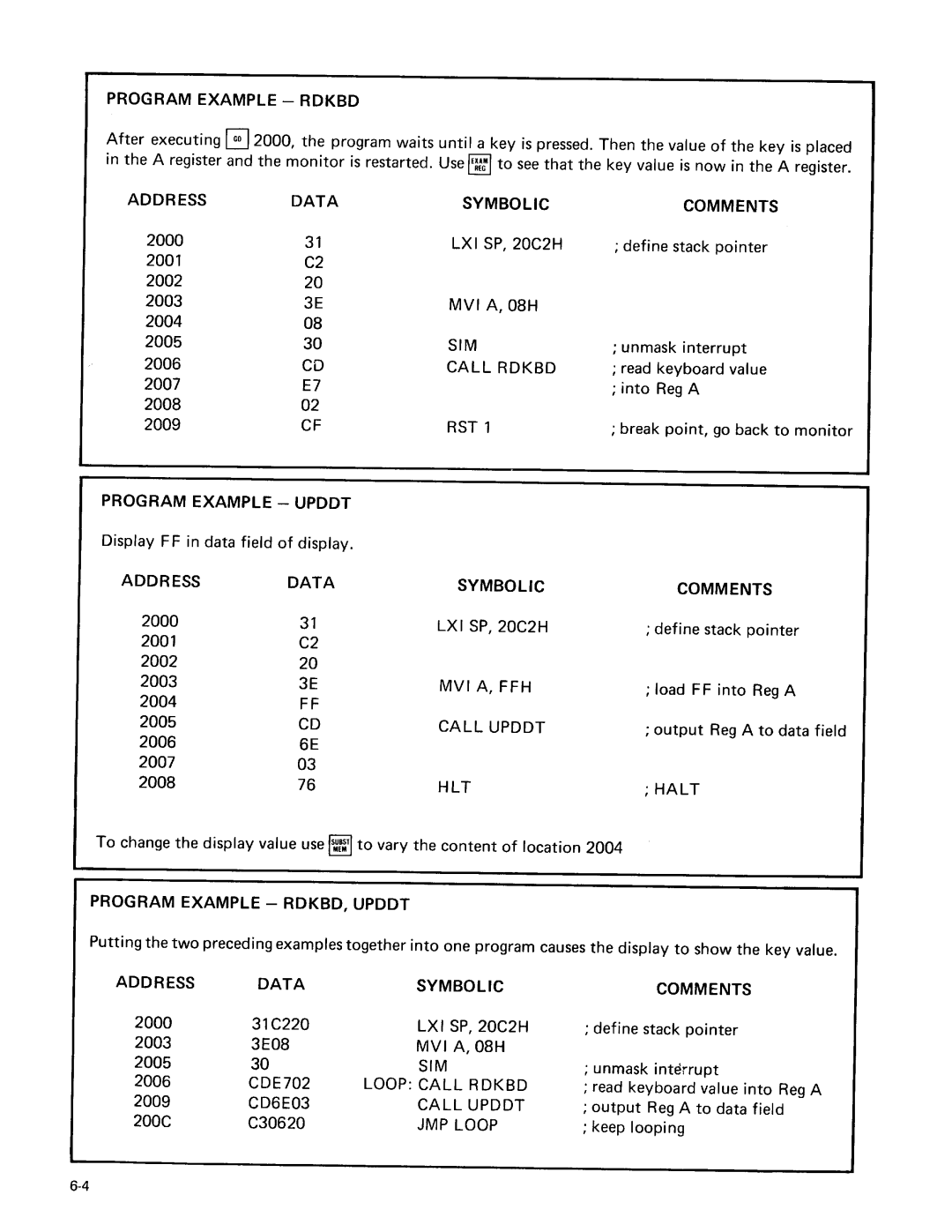 Intel sdk-85 system design kit manual 