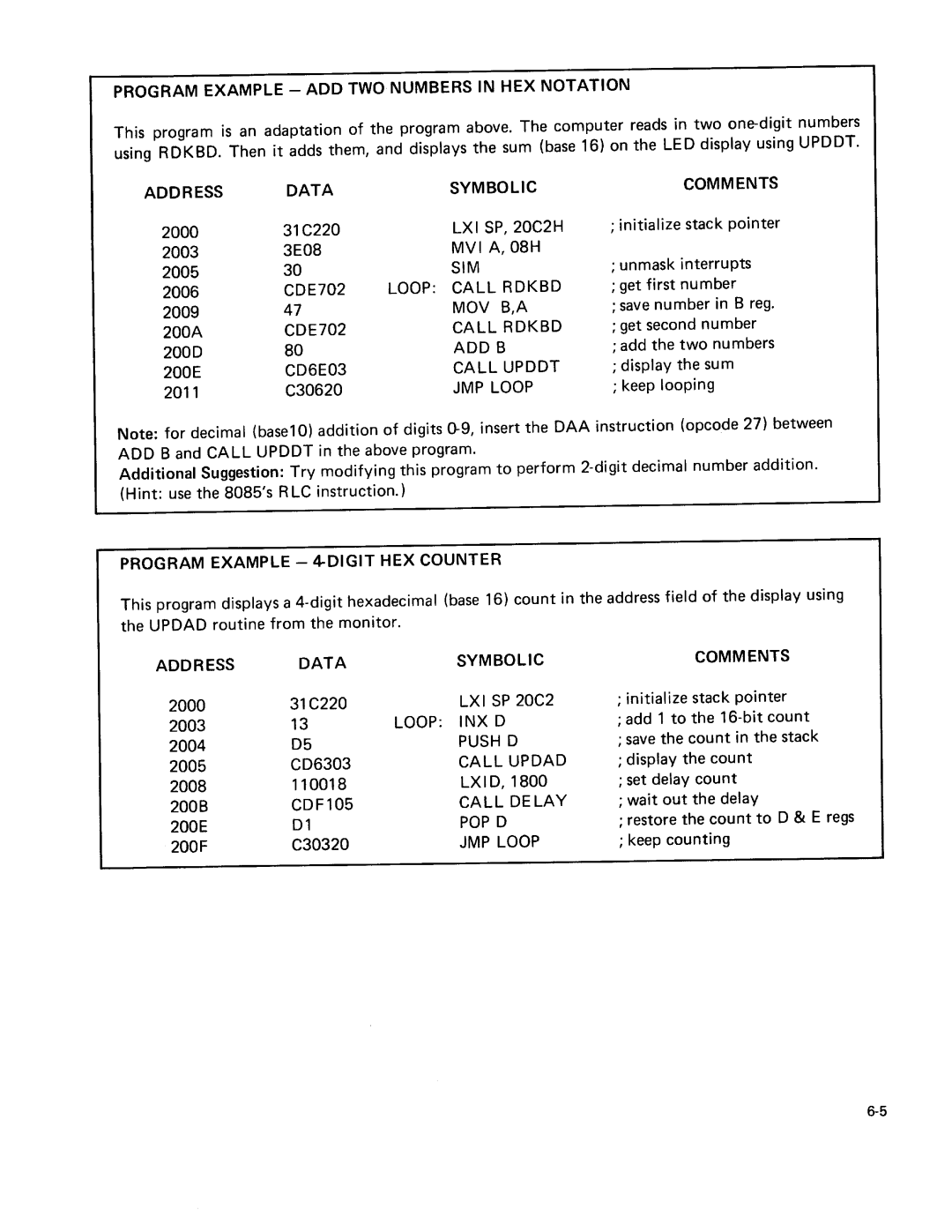 Intel sdk-85 system design kit manual 