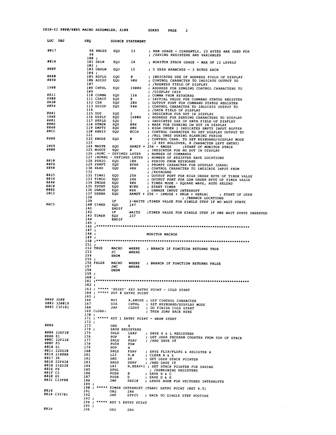 Intel sdk-85 system design kit manual 