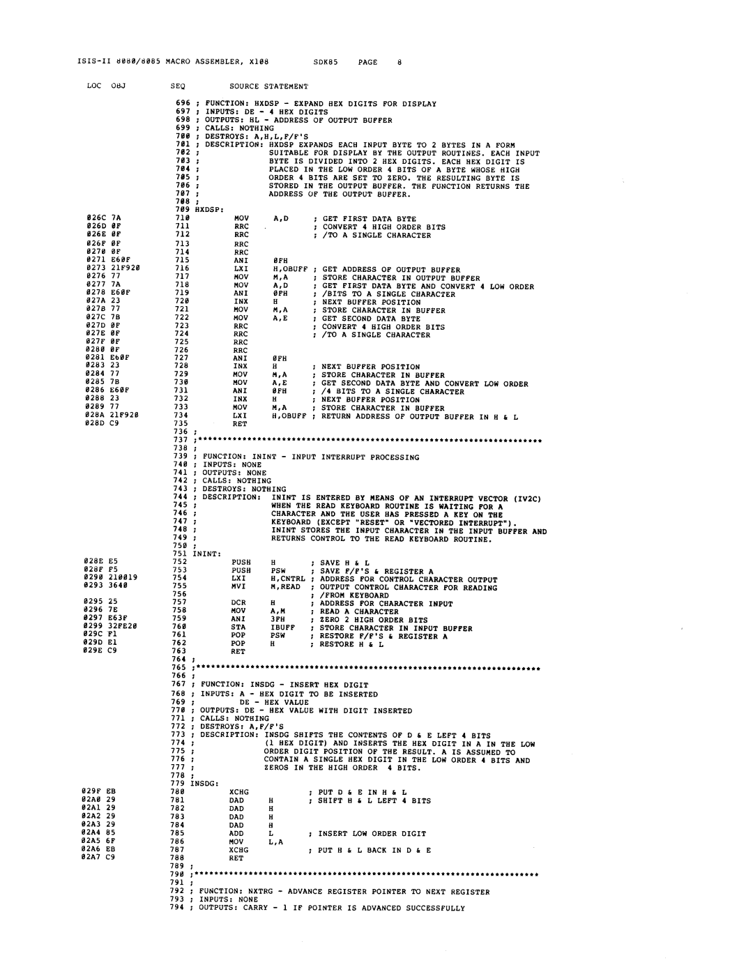 Intel sdk-85 system design kit manual 