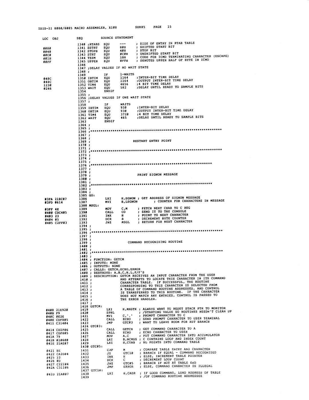 Intel sdk-85 system design kit manual 
