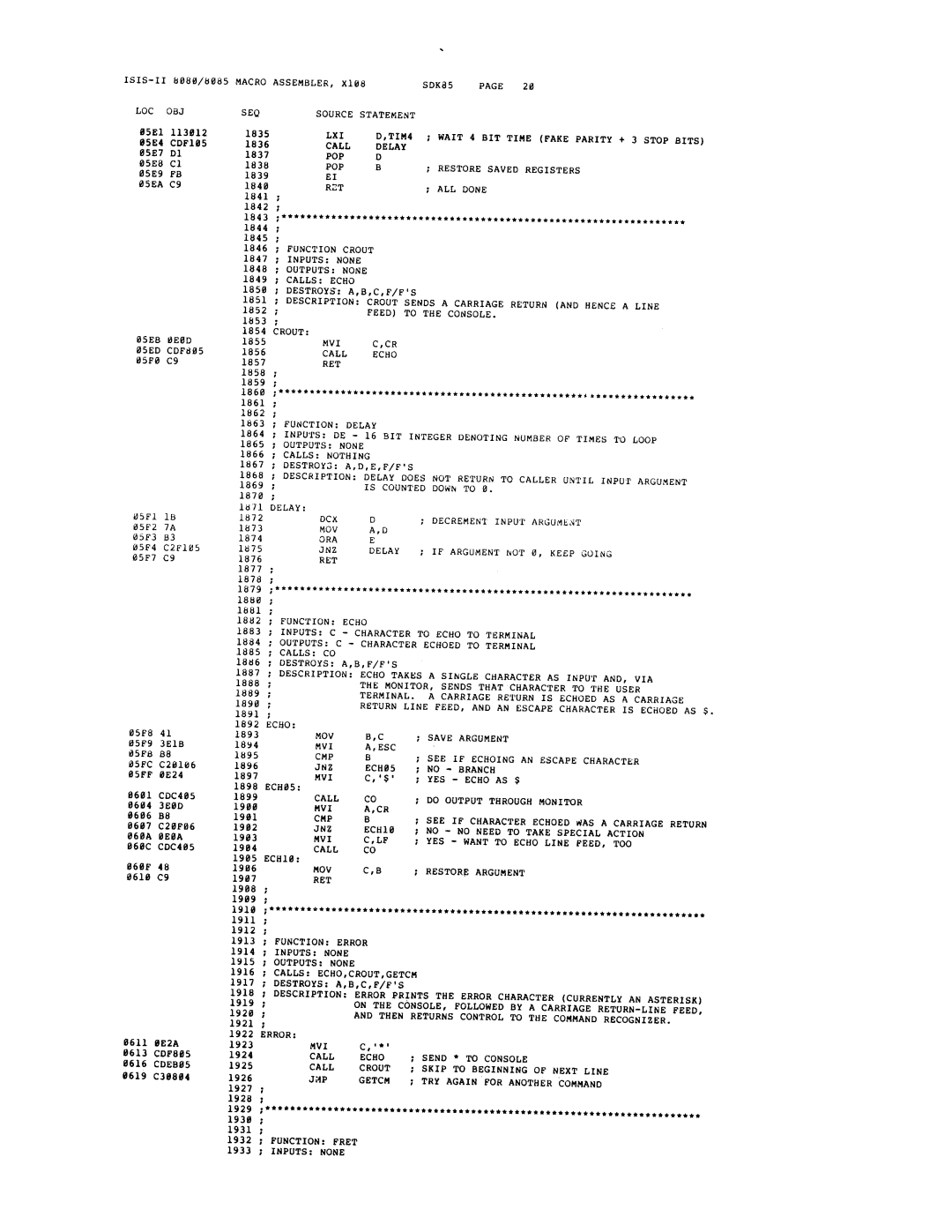 Intel sdk-85 system design kit manual 