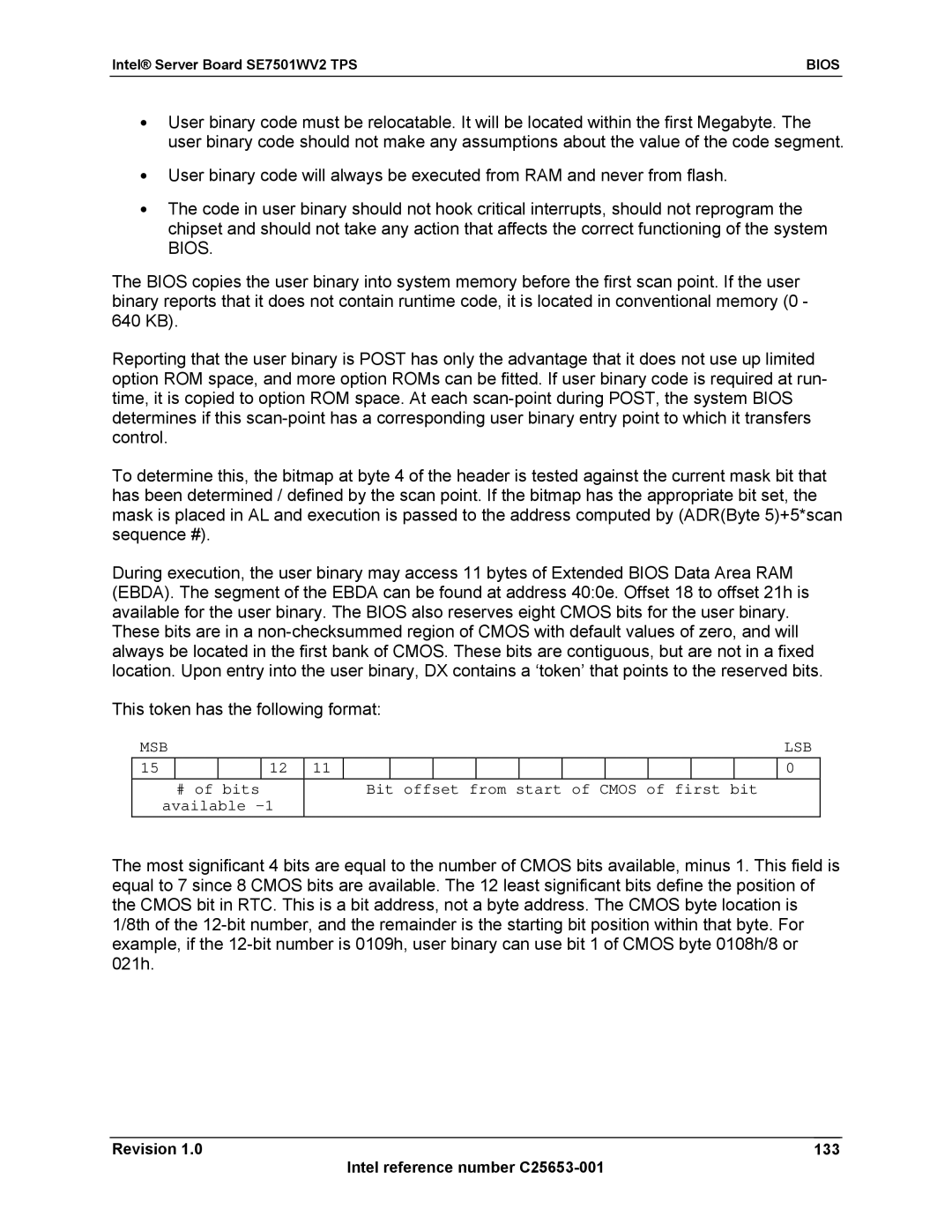 Intel SE7501WV2 manual Revision 133 Intel reference number C25653-001 