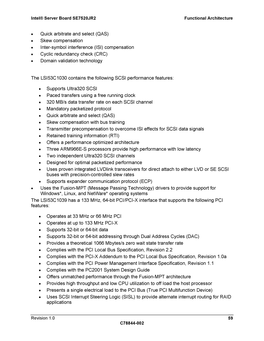 Intel SE7520JR2 manual Revision C78844-002 