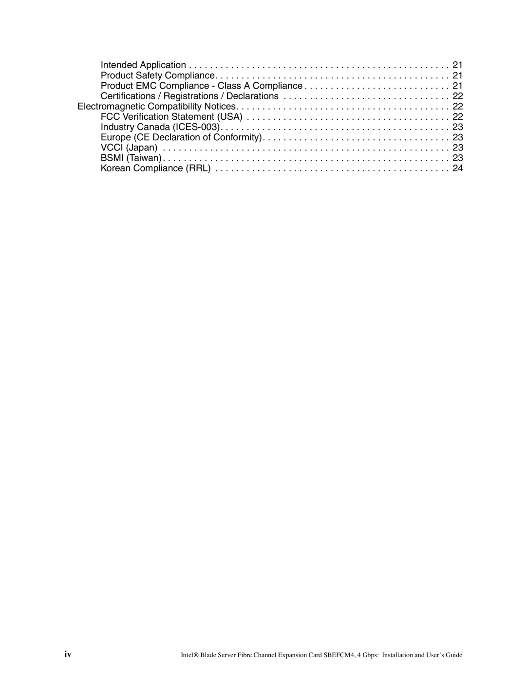 Intel SEBFCM4 manual 