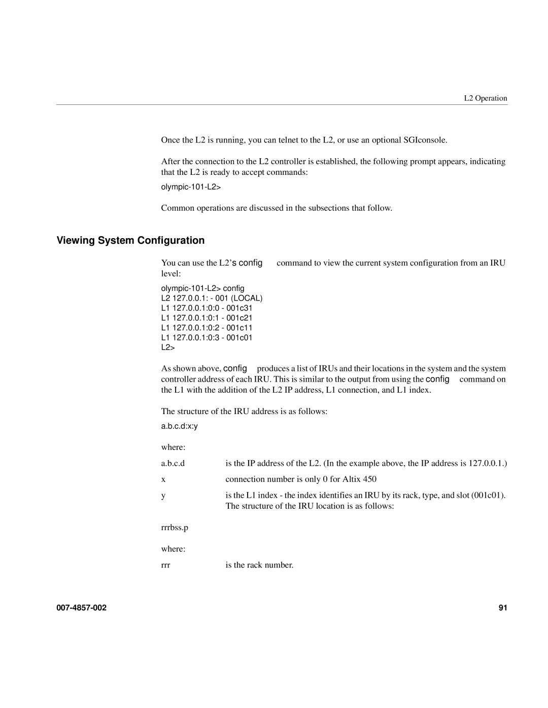 Intel SGI Altix 450 manual Viewing System Configuration 