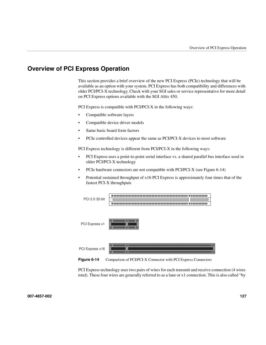 Intel SGI Altix 450 manual Overview of PCI Express Operation 