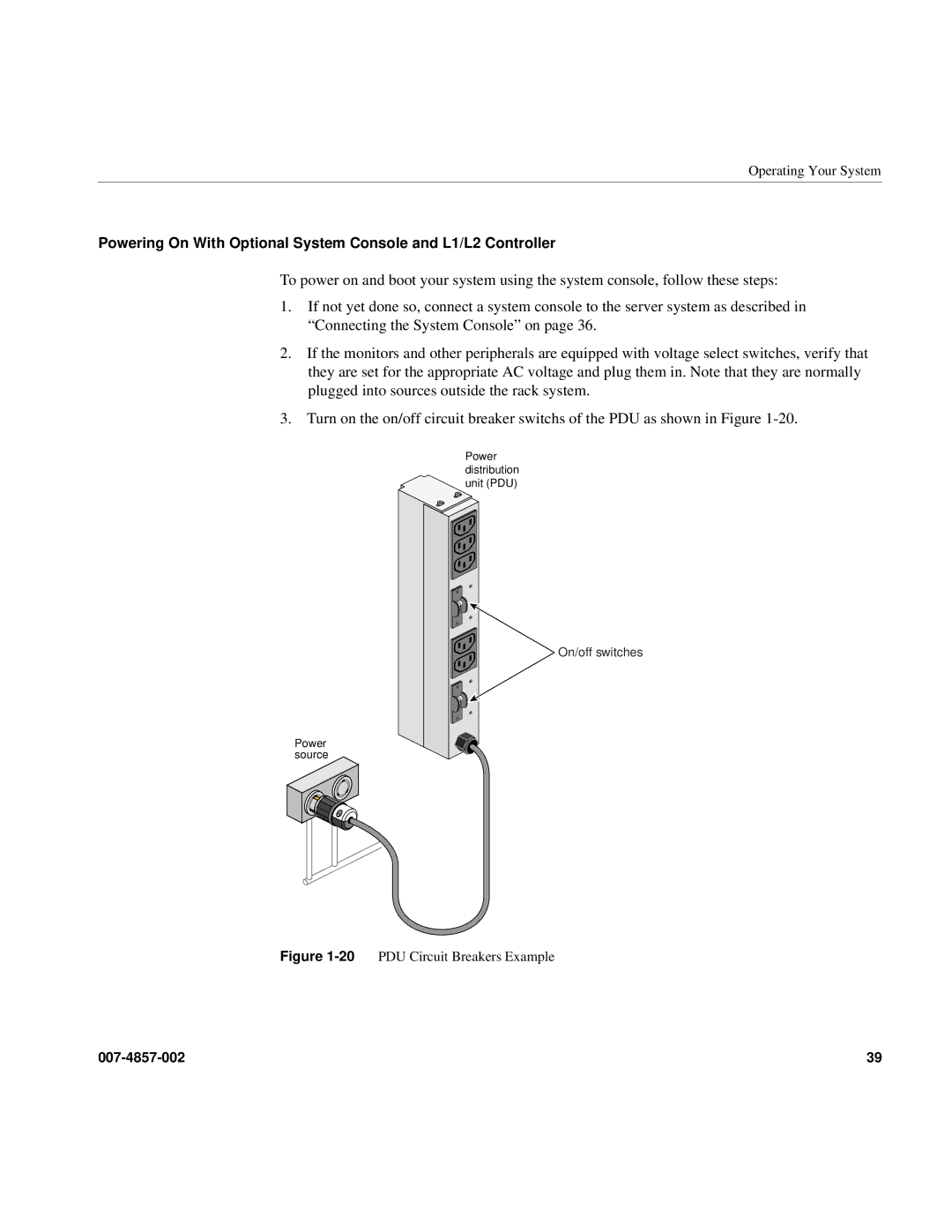 Intel SGI Altix 450 manual 20PDU Circuit Breakers Example 