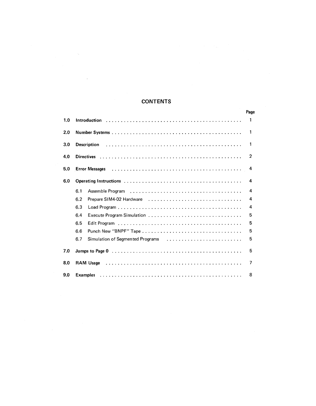 Intel SIM4-02 manual Contents 