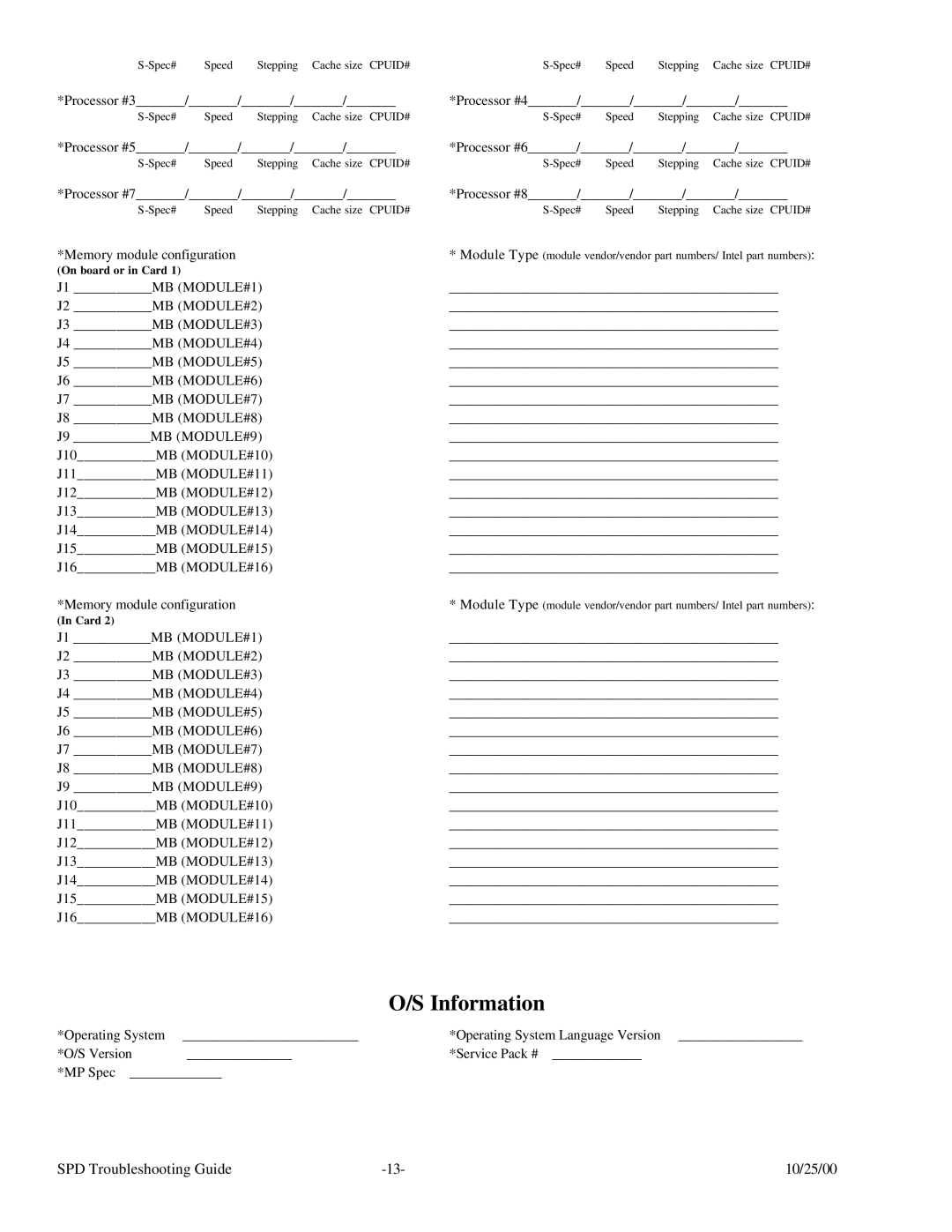 Intel SKA4 manual Information 